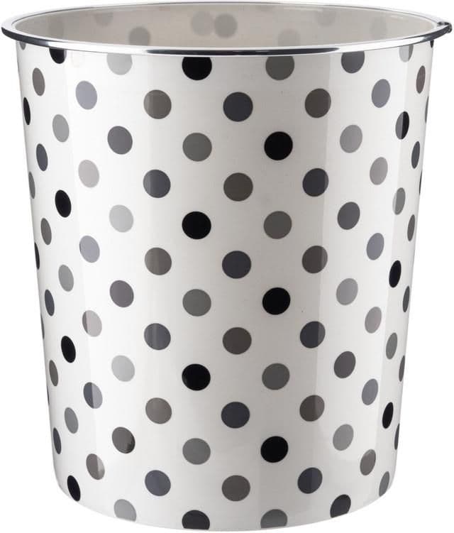 Plastic Waste Paper Basket Bin Round Trash Can Lightweight Recycling Rubbish Bin