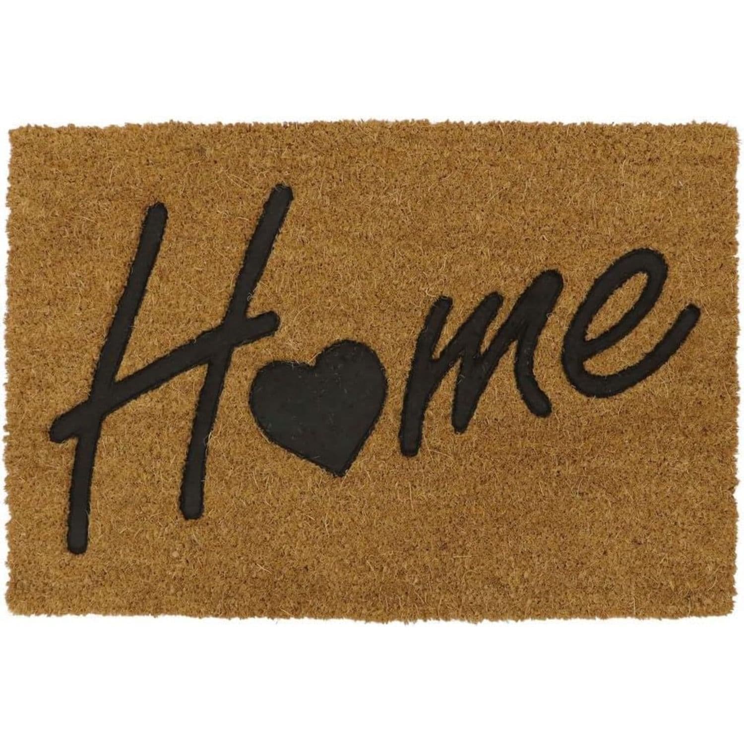 Eco Friendly Rubber Embossed PVC Backed Coir Entrance Door Mat Home Design