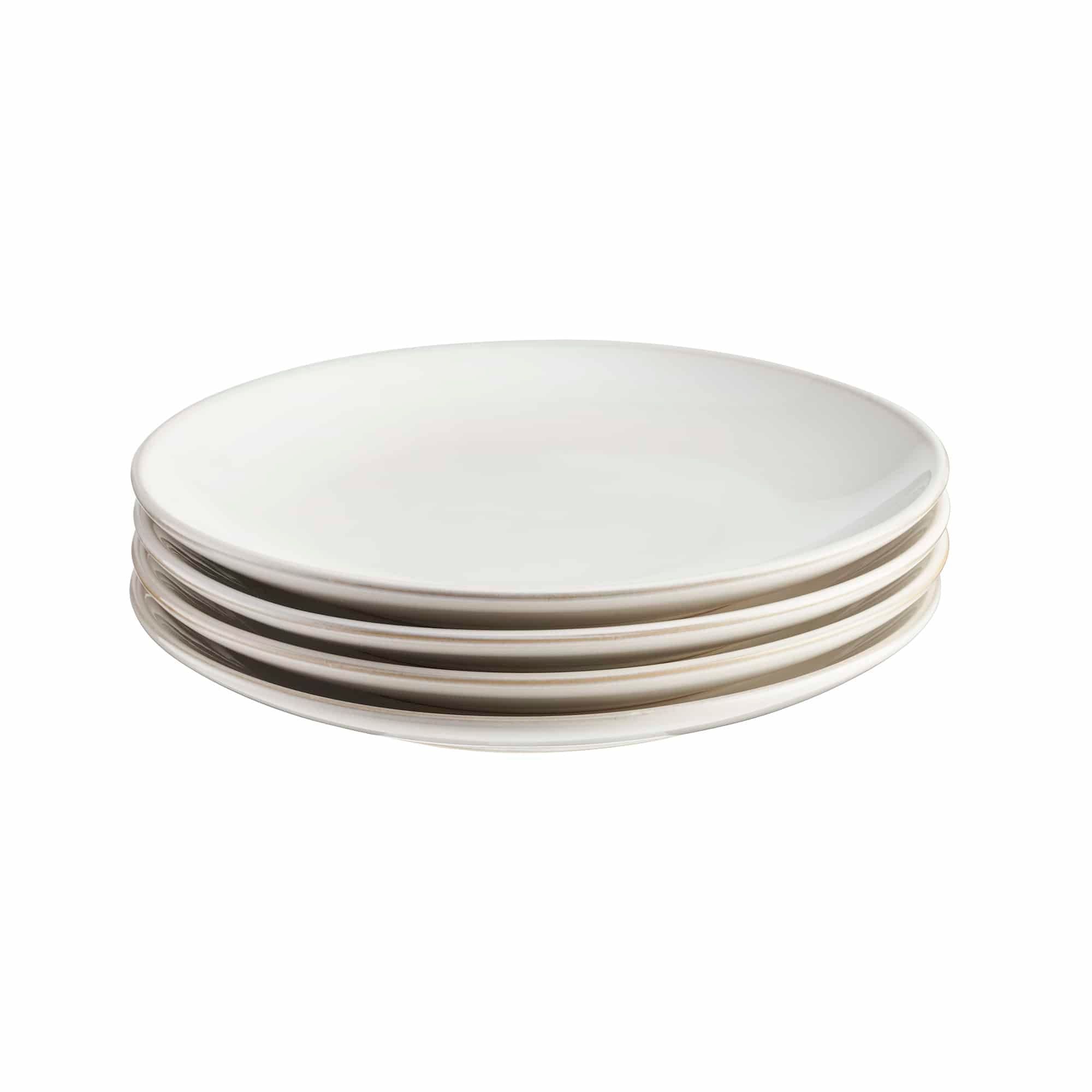 Nordic Stoneware Set of 4 - Side Plates in White
