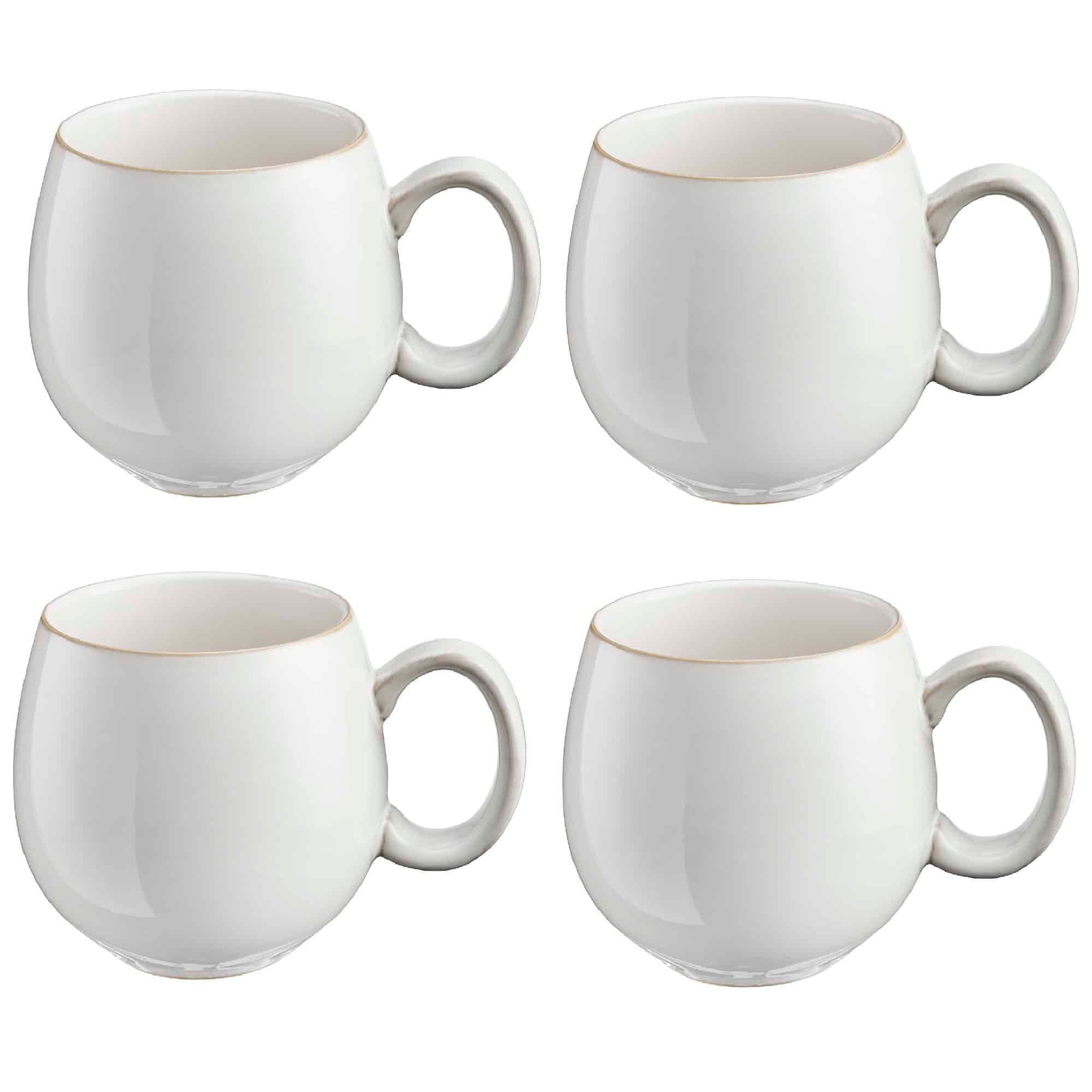 Nordic Stoneware Set of 4 - Mugs in White