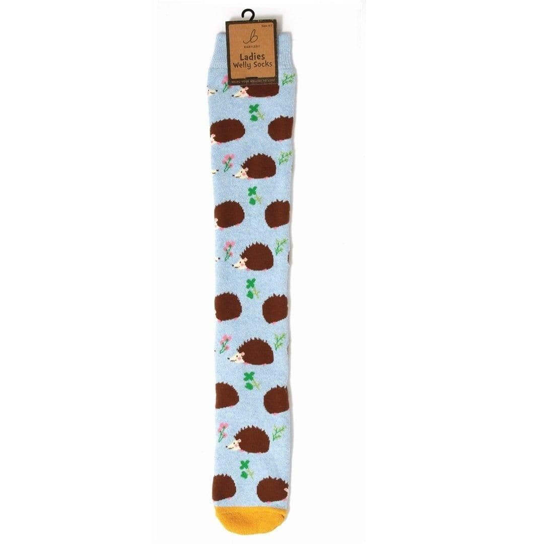 Welly Socks Hedgehog Print
