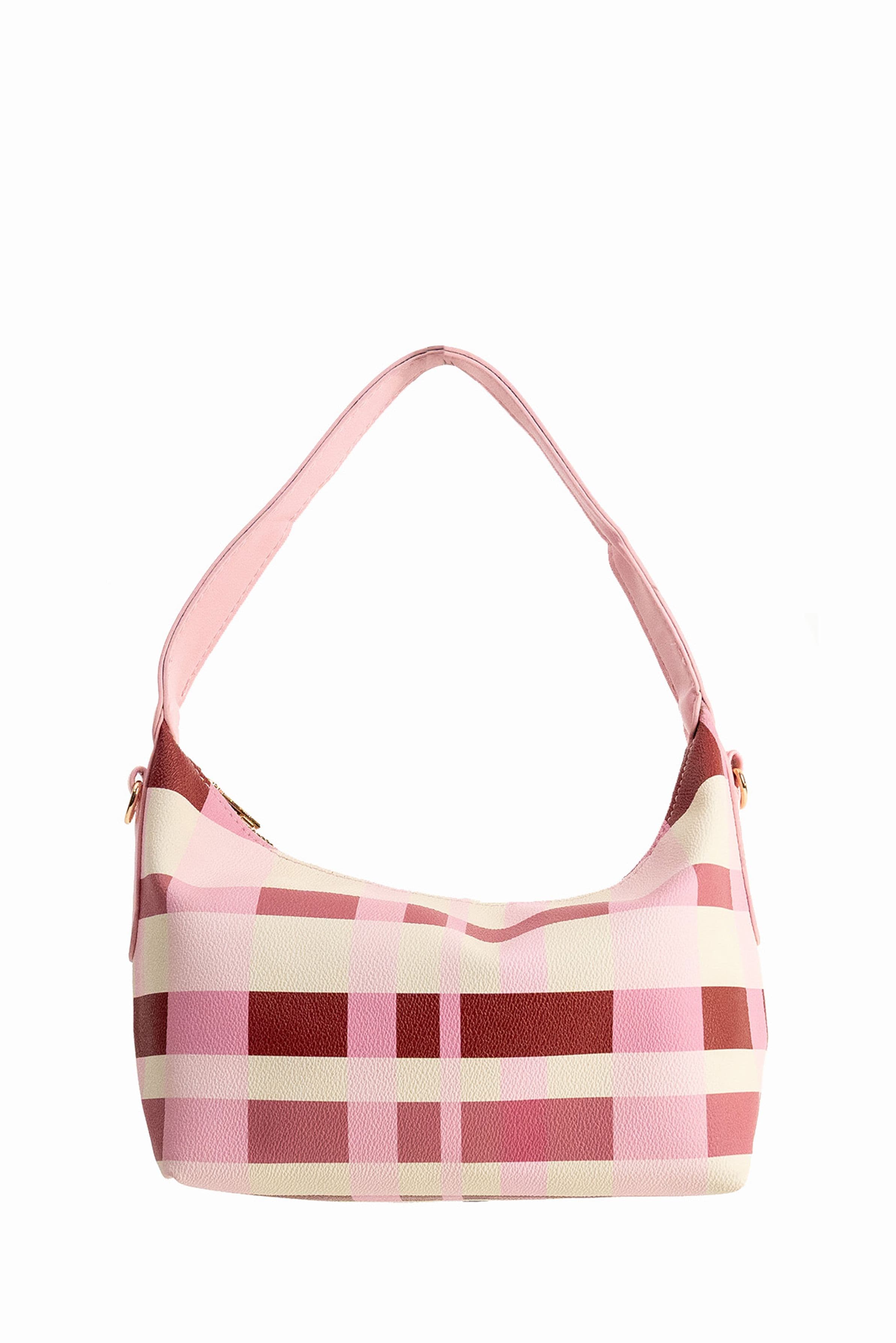 Slouchy Check Shoulder Bag