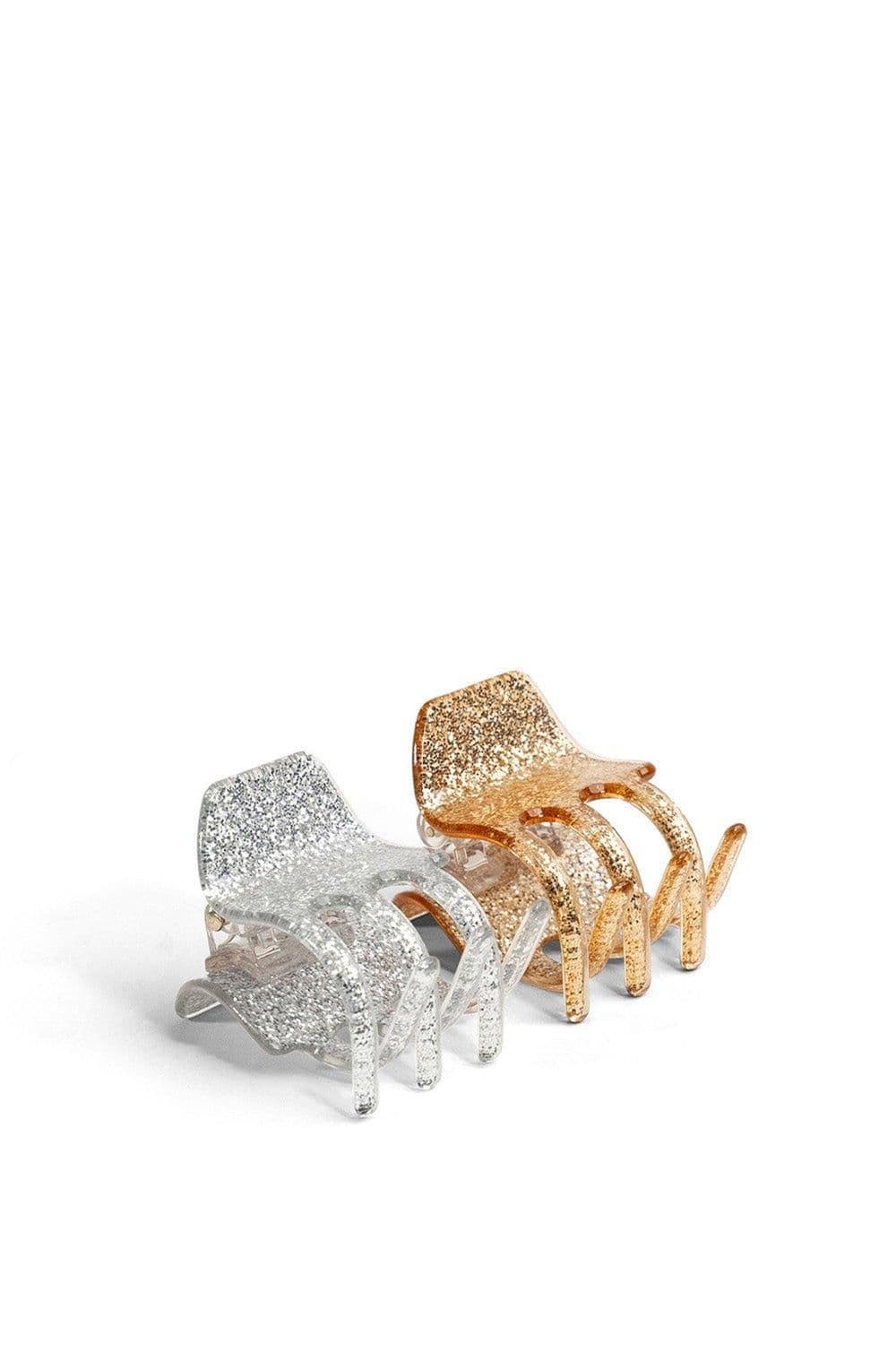 Mini Glitter Hair Clip 2 pack