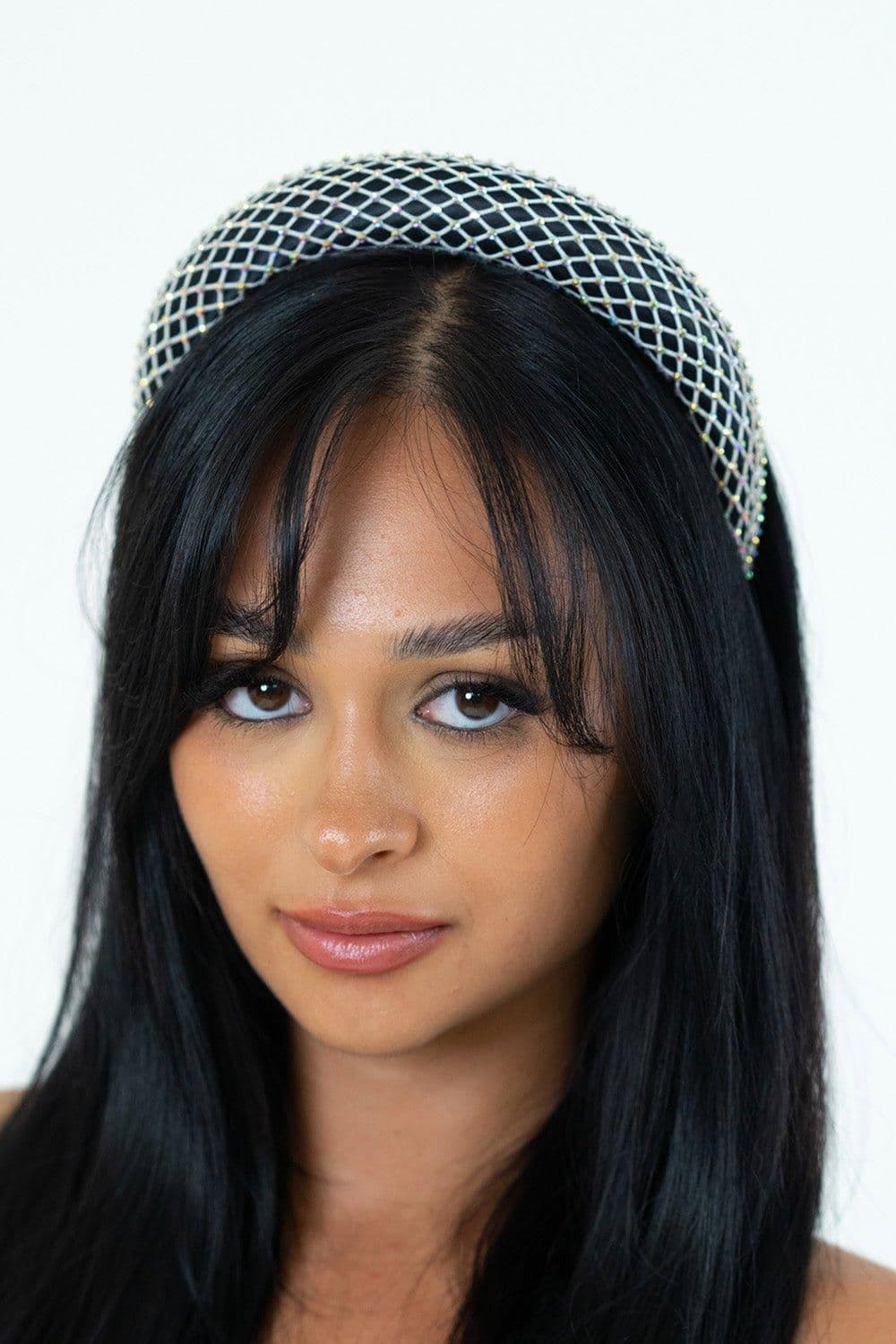 Mesh Rhinestone Headband