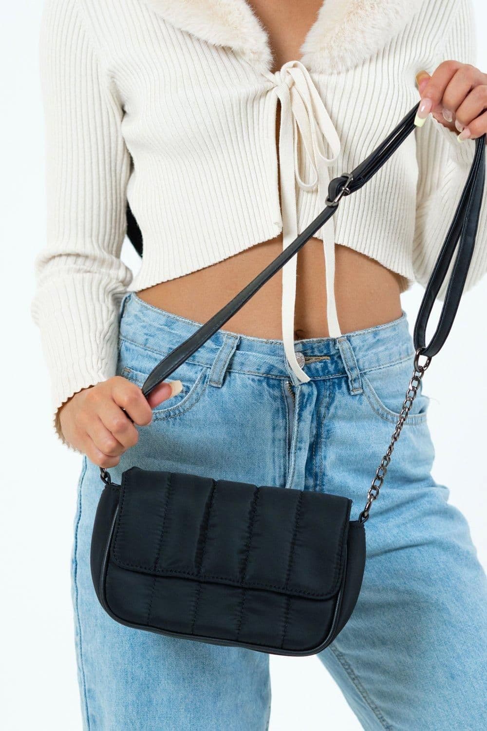 Quilted Nylon Padded Crossbody