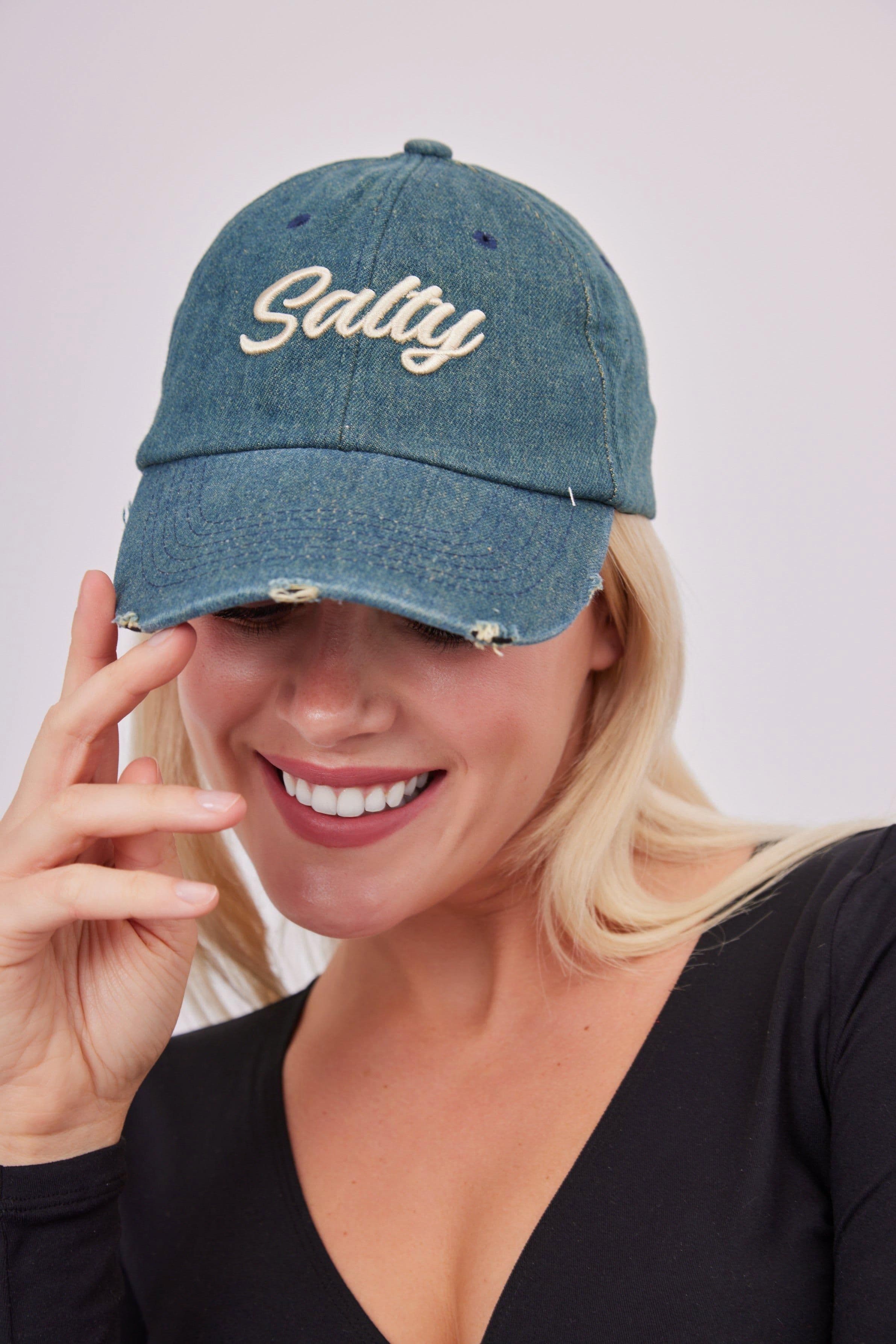 Salty Denim Washed Baseball Cap