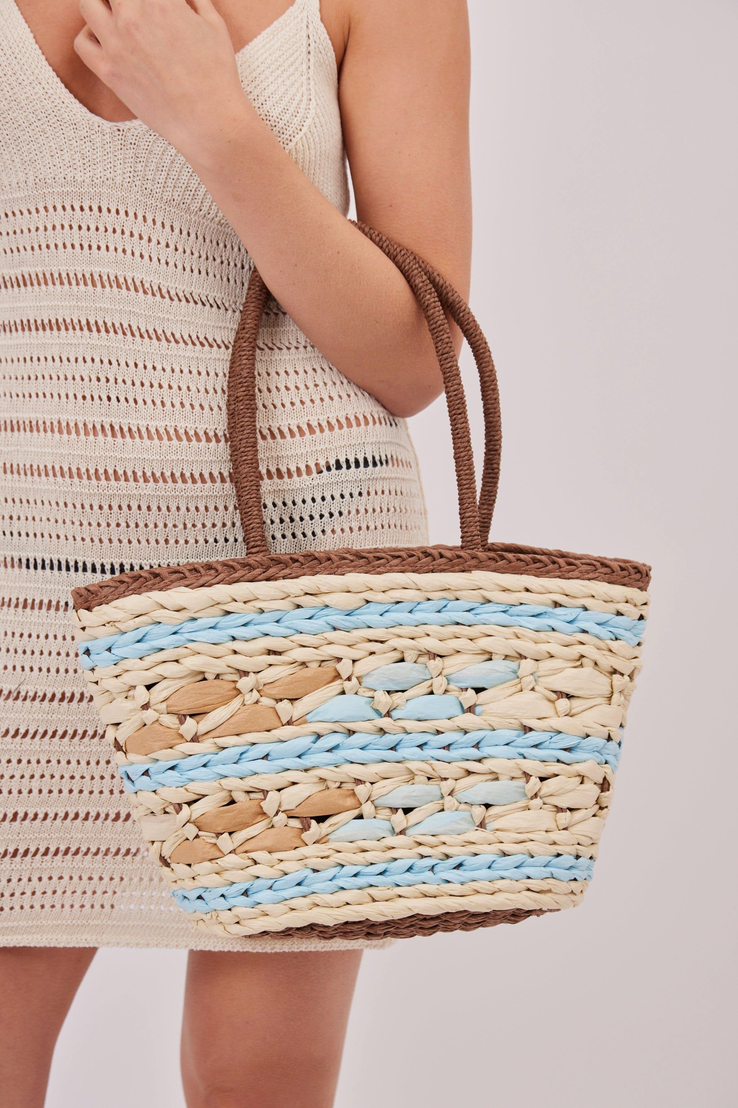 Chunky Weave Straw Bag