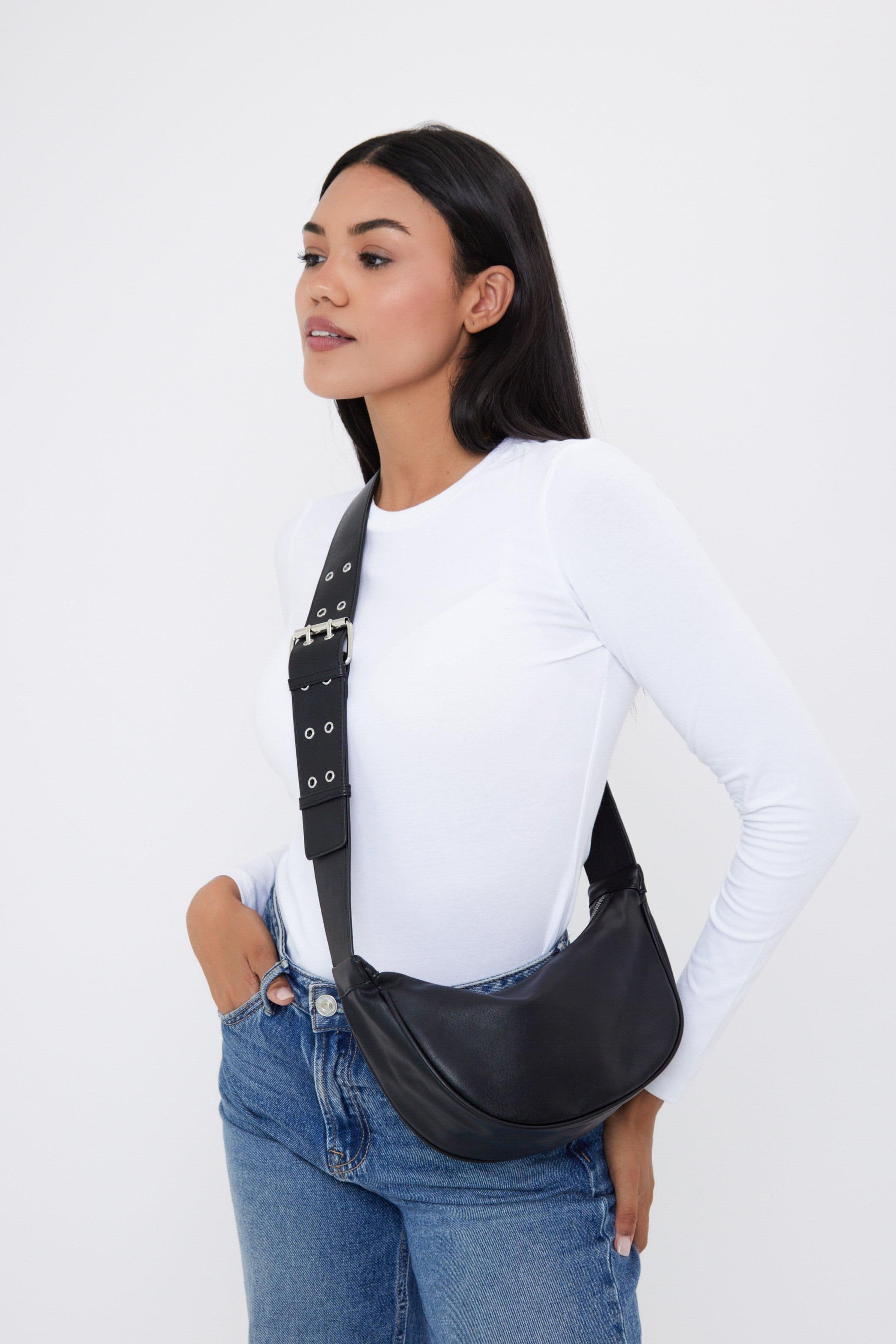 Chunky Buckle Sling Bag