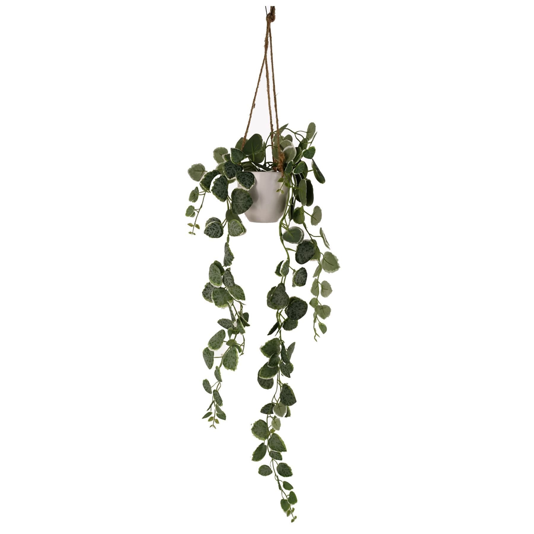 90cm Artificial Potted Hanging Trailing Green Plant - String of Hearts