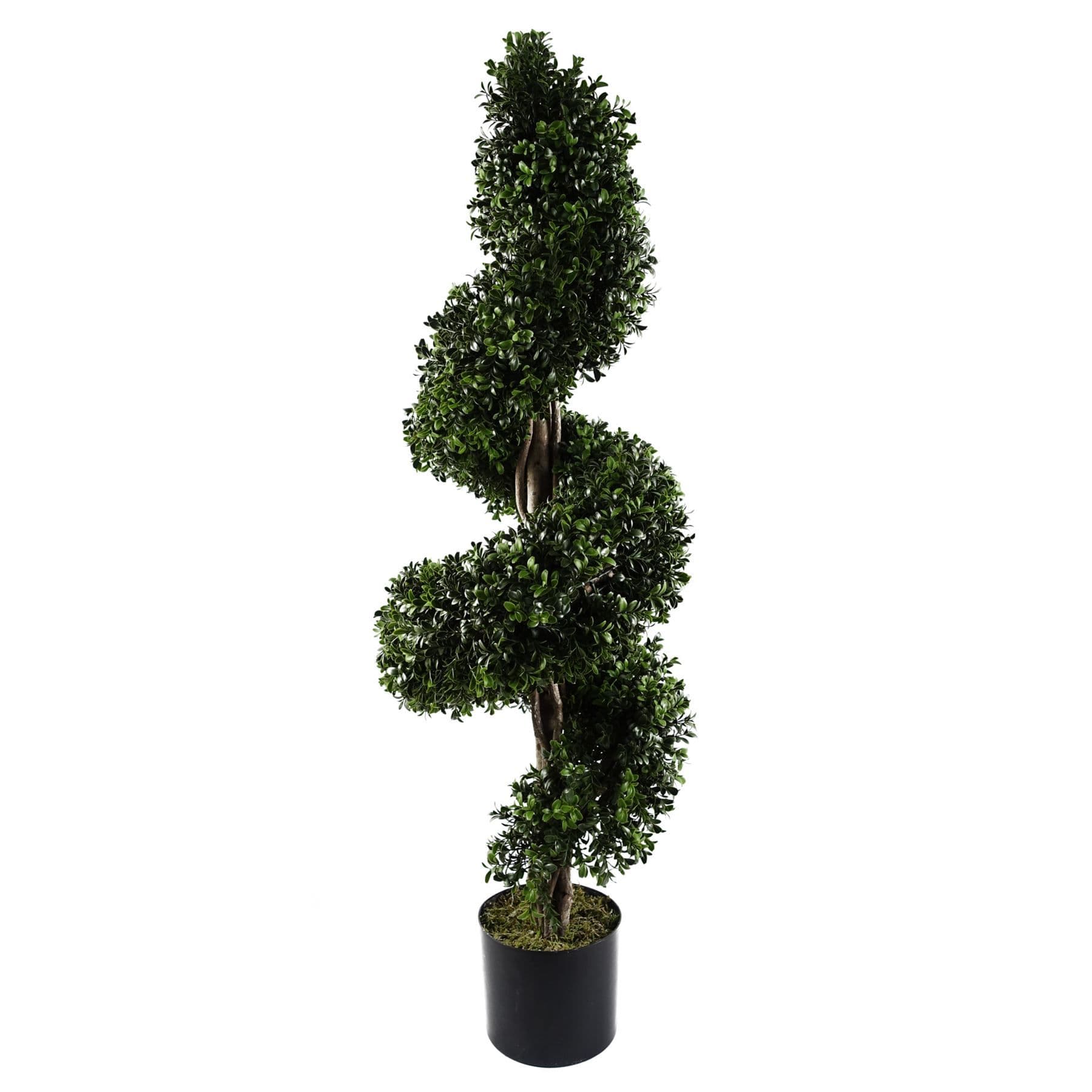 120cm Sprial Buxus Artificial Tree UV Resistant Outdoor