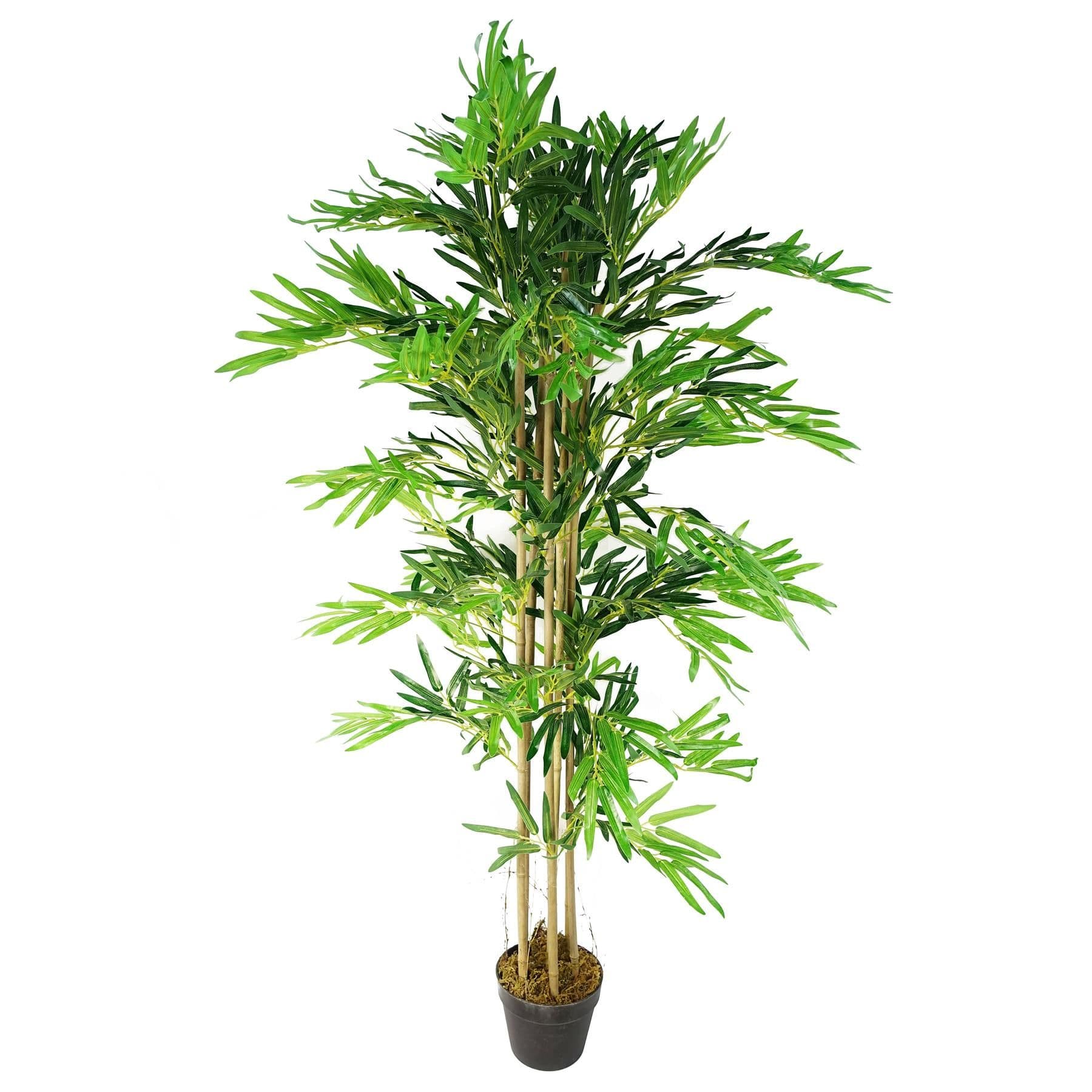 150cm (5ft) Artificial Bamboo Plants Trees - Natural Green
