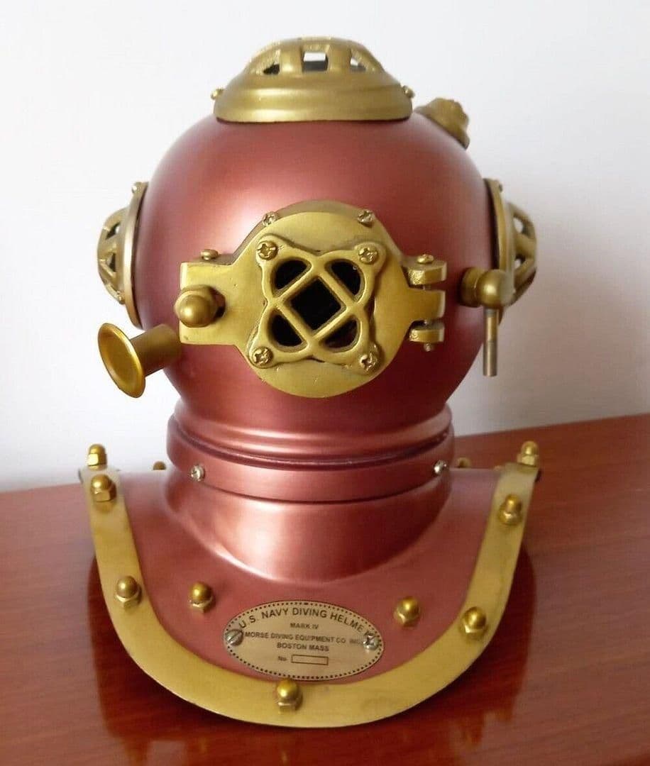 Diving Helmet Ornament Model Sculpture Vintage