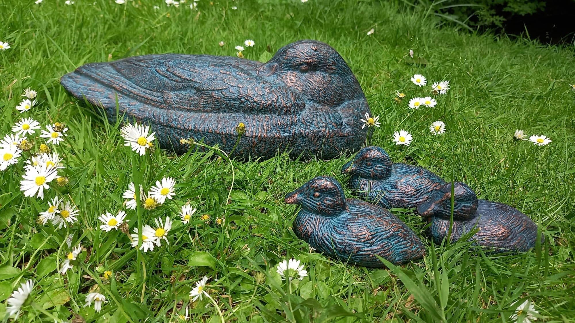 Duck Three Ducklings Garden Ornaments