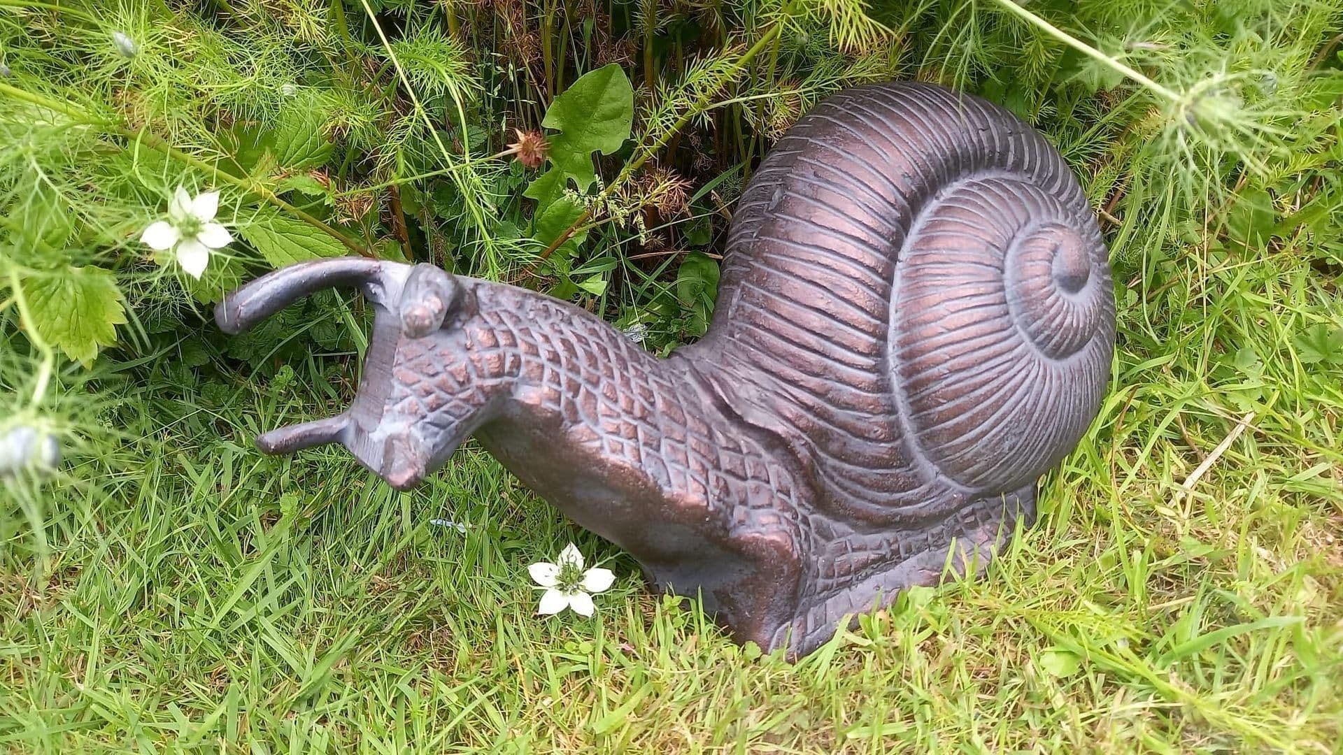Giant Garden Snail Garden Ornament Sculpture Antique Finish