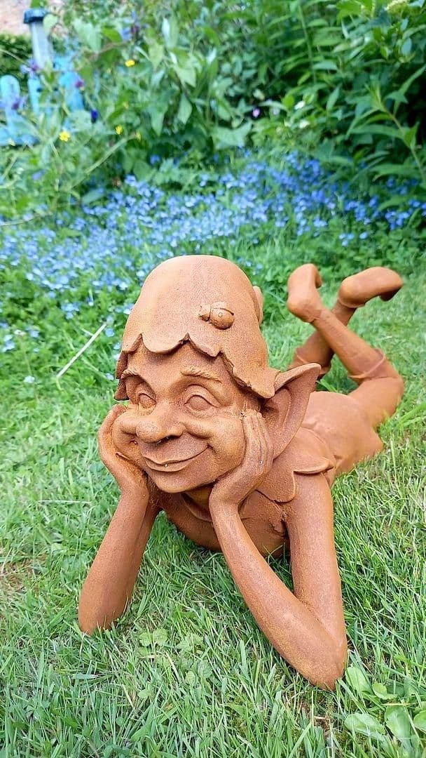 Pixie Daydreaming Garden Sculpture Decoration Ornament