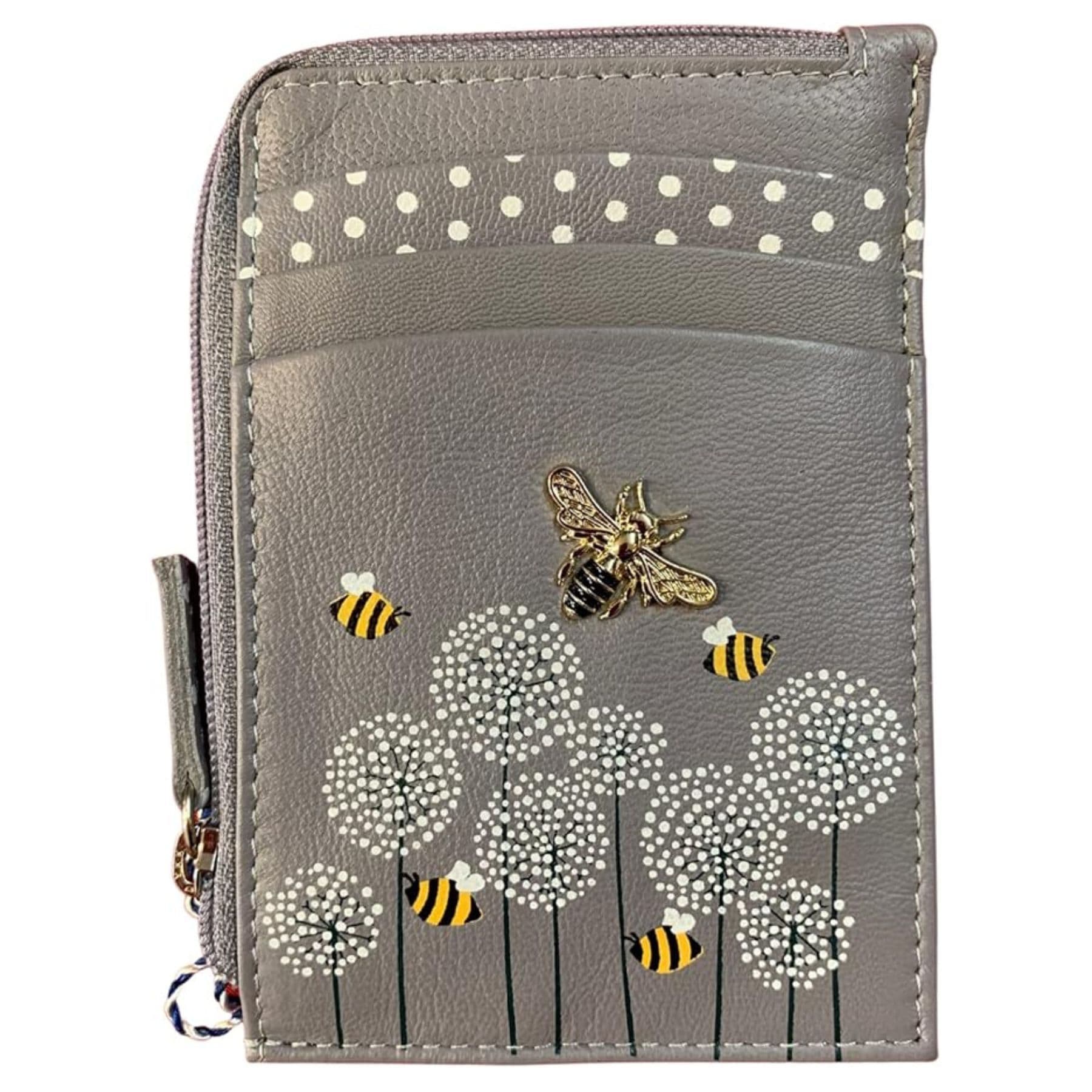 Bumble Bee Coin & Card RFID Moonflower Purse
