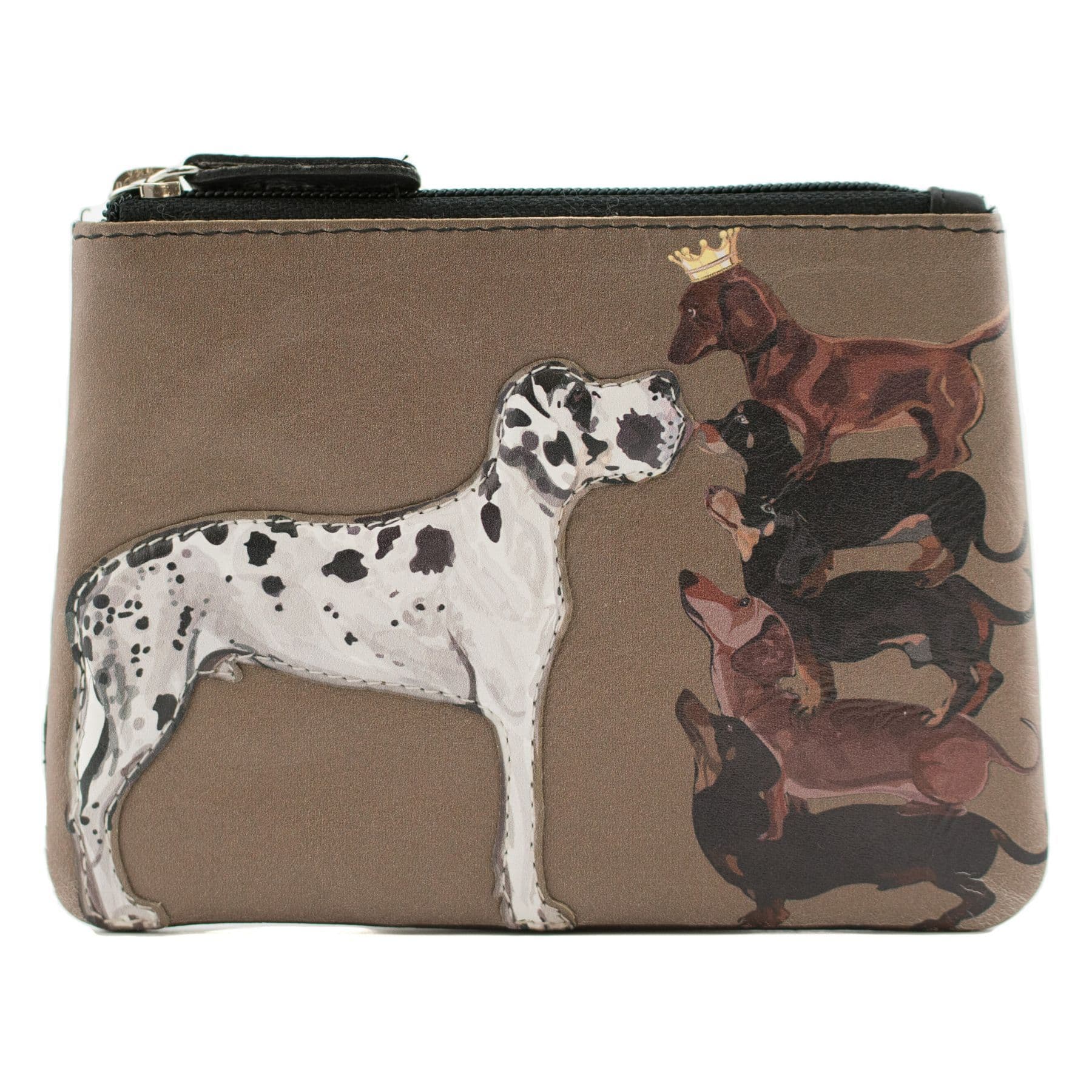 King Dogs Coin Purse Dachshund & Great Dane Design