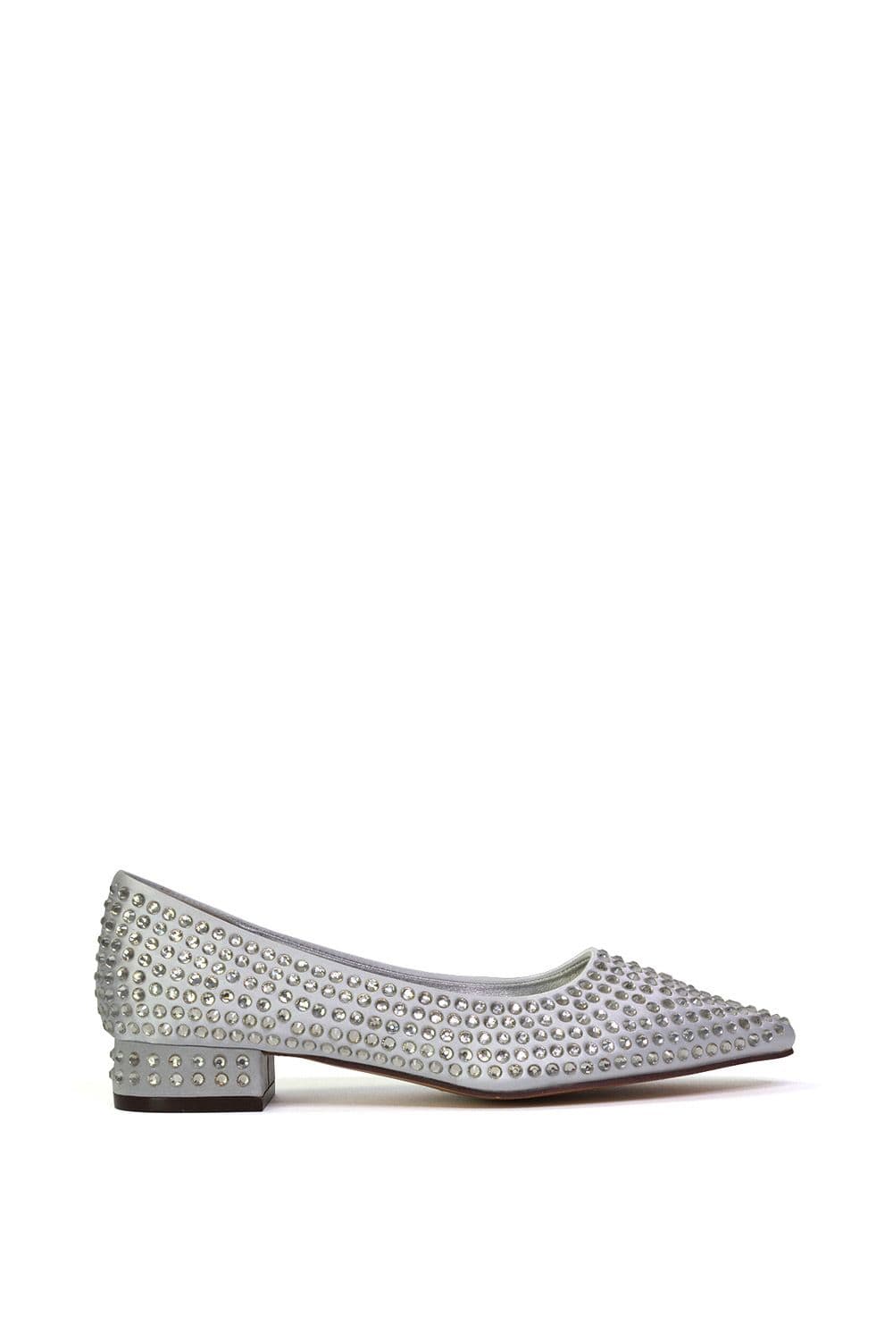 XY London Women's 'Gemini' Diamante Sparkly Heels Wedding Shoes Bridal Heels in Silver | Size: 5
