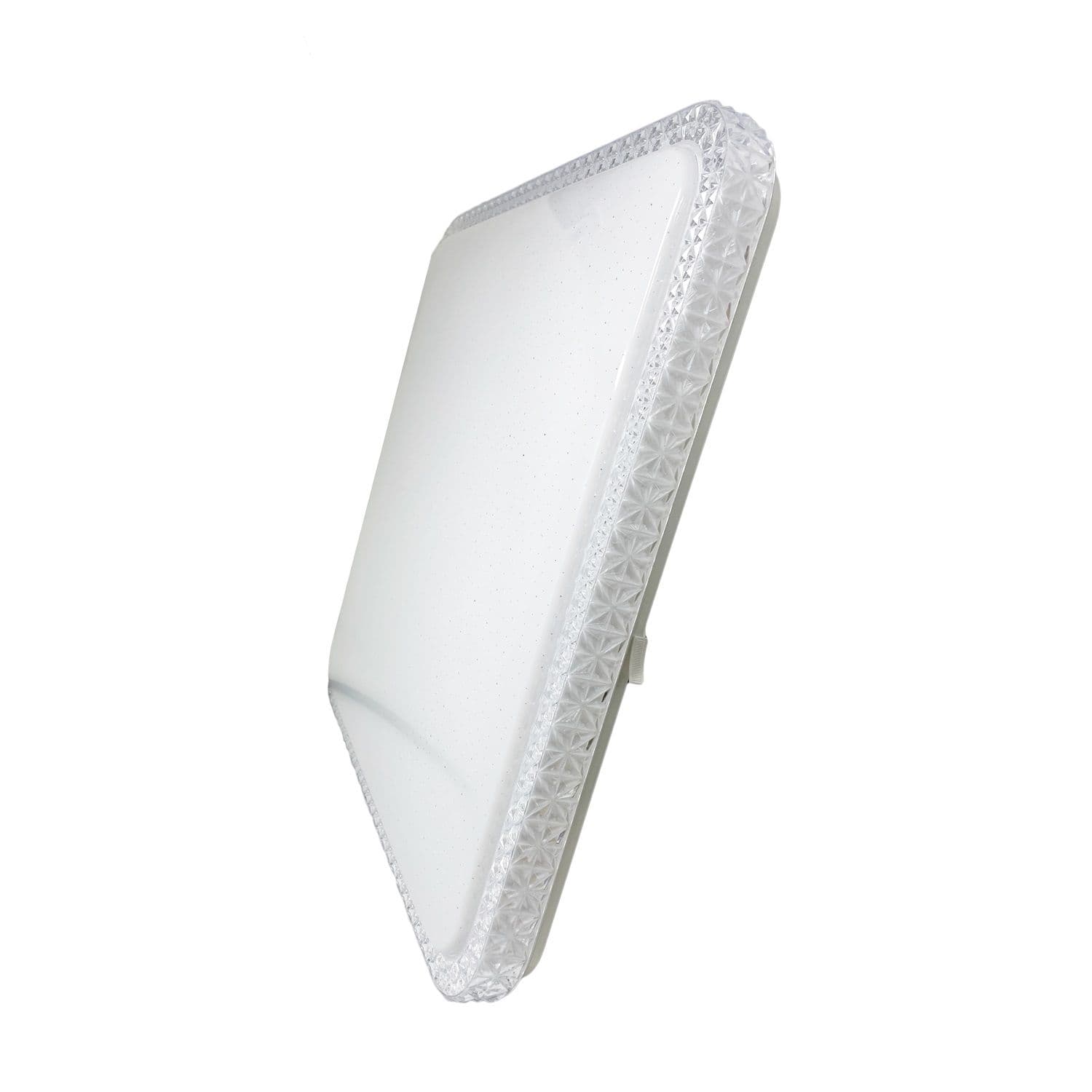 48W LED Square Ceiling Light Adjustable Temperature Tri tone 3000k 4200K 6500k 5500 Lumen Arylic Crystal Edge