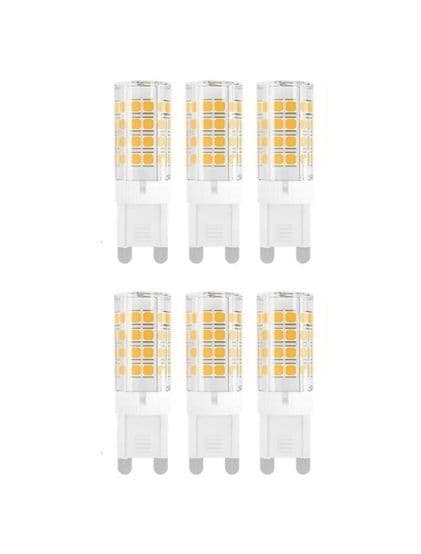 3.3W Mini Corn Bulb G9 LED Chandelier Light Cooker Hood Bulbs Warm 3000K 6 pcs