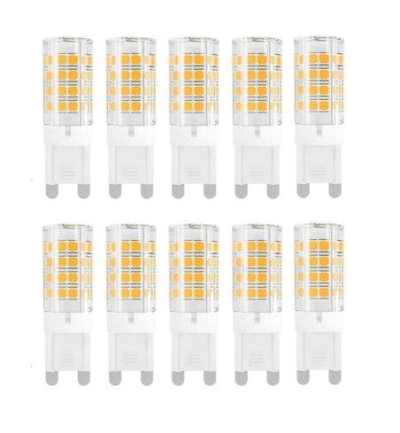3.3W Mini Corn Bulb G9 LED Chandelier Light Cooker Hood Bulbs Warm 3000K 10 pcs