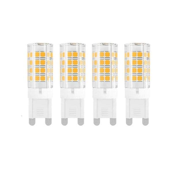 3.3W Mini Corn Bulb G9 LED Chandelier Light Cooker Hood Bulbs Warm 3000K 4 pcs
