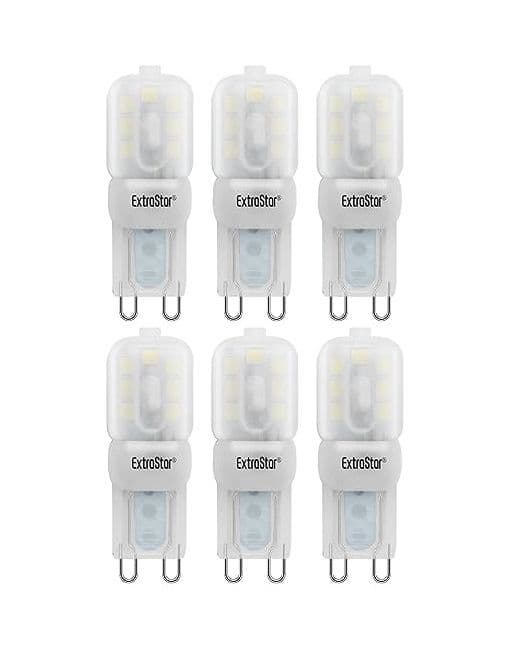 2.5W Mini G9 Bulb LED Chandelier Light Cooker Hood Bulbs Daylight 6500K 6 pcs
