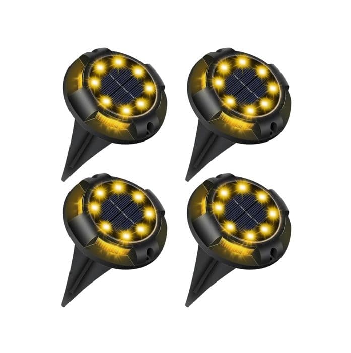 Solar Outdoor Garden Light IP65 Warm 3000K Pack 4