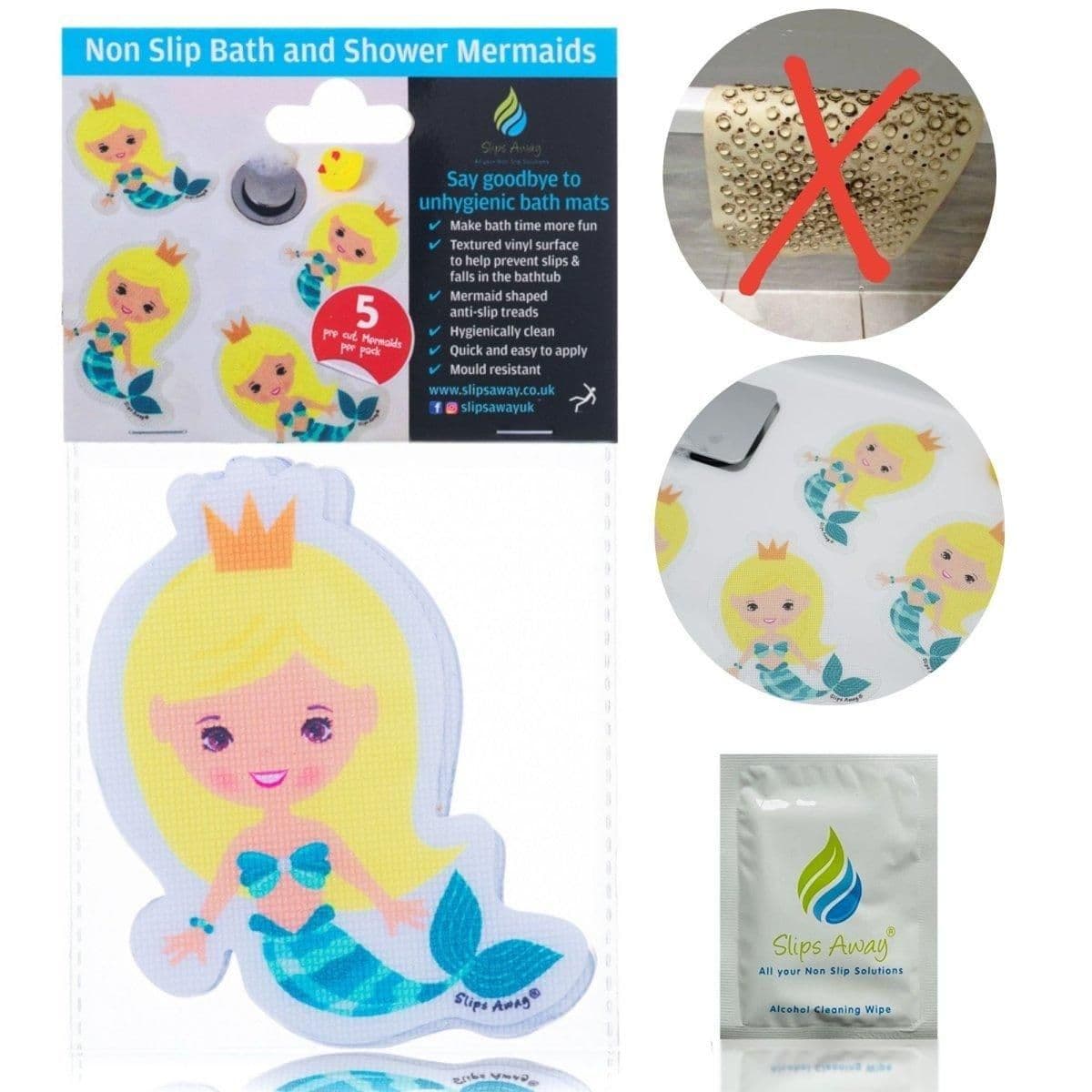 Anti Slip Bath Stickers Mermaid