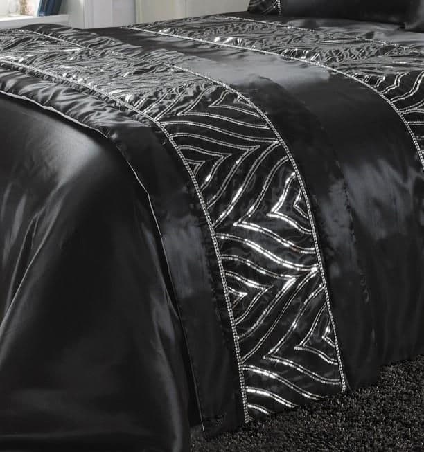 Shimmer Bed Runner Sequin Embellished Bedding