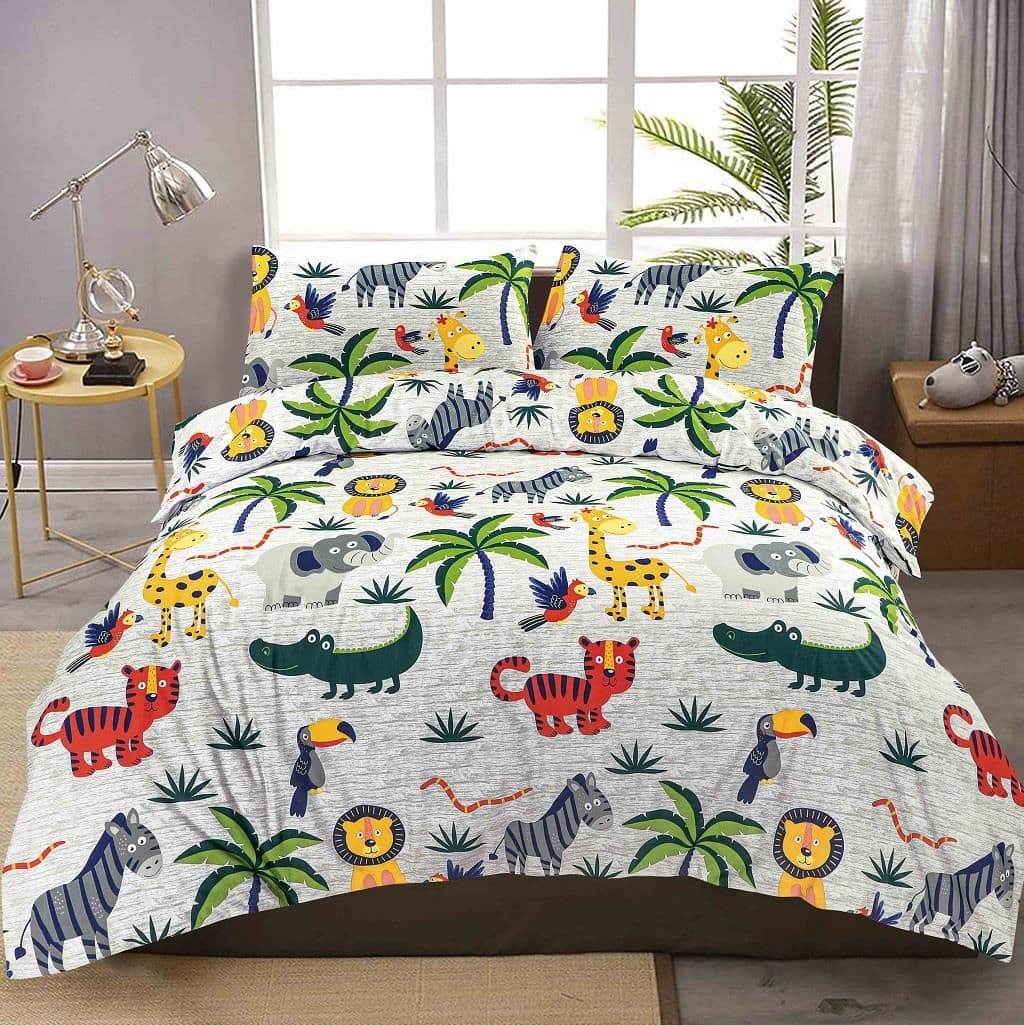 Jungle Animals Duvet Cover Set