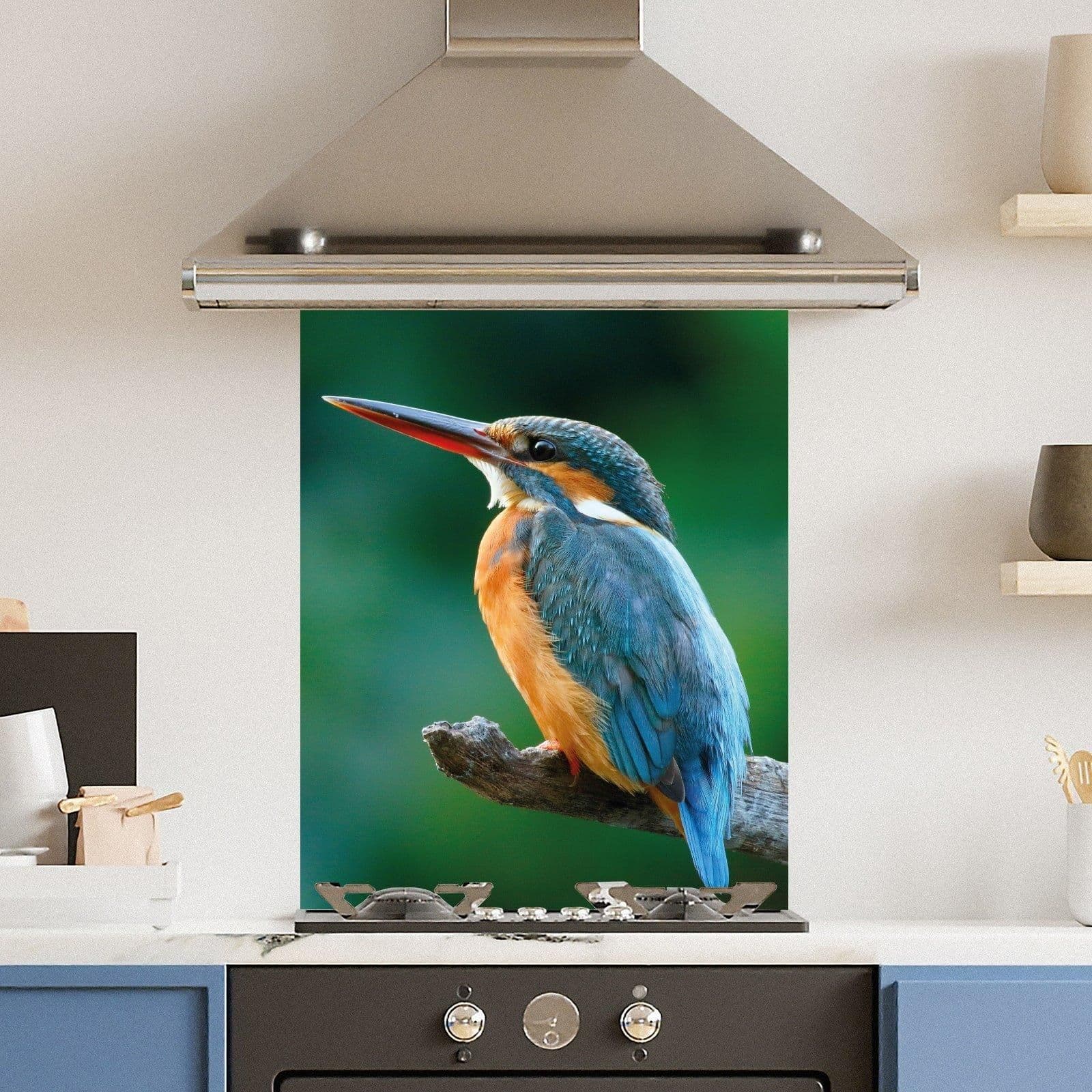 Premium 60cm x 75cm 6mm Glass Kingfisher Kitchen Splashback Various Sizes Toughened 60 cm