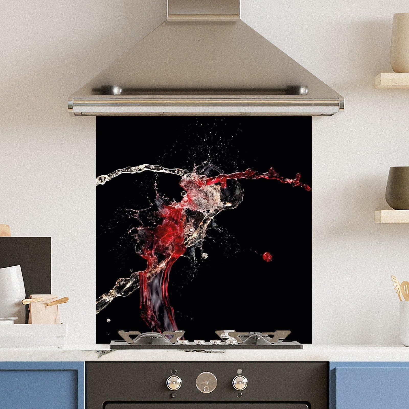 Premium 70cm x 75cm 6mm Glass Water Splash Kitchen Splashback Various Sizes Toughened 70 cm
