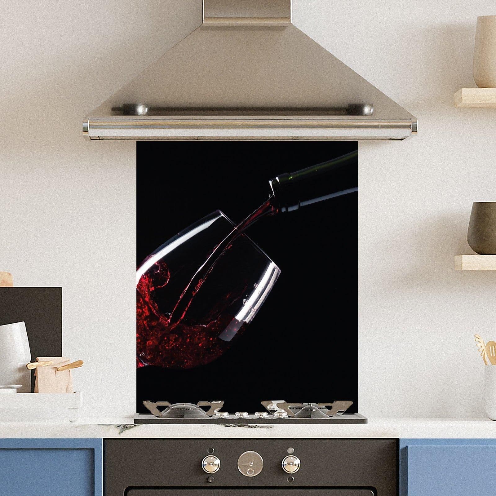 Premium 60cm x 75cm 6mm Glass Wine Kitchen Splashback Various Sizes Toughened 60 cm
