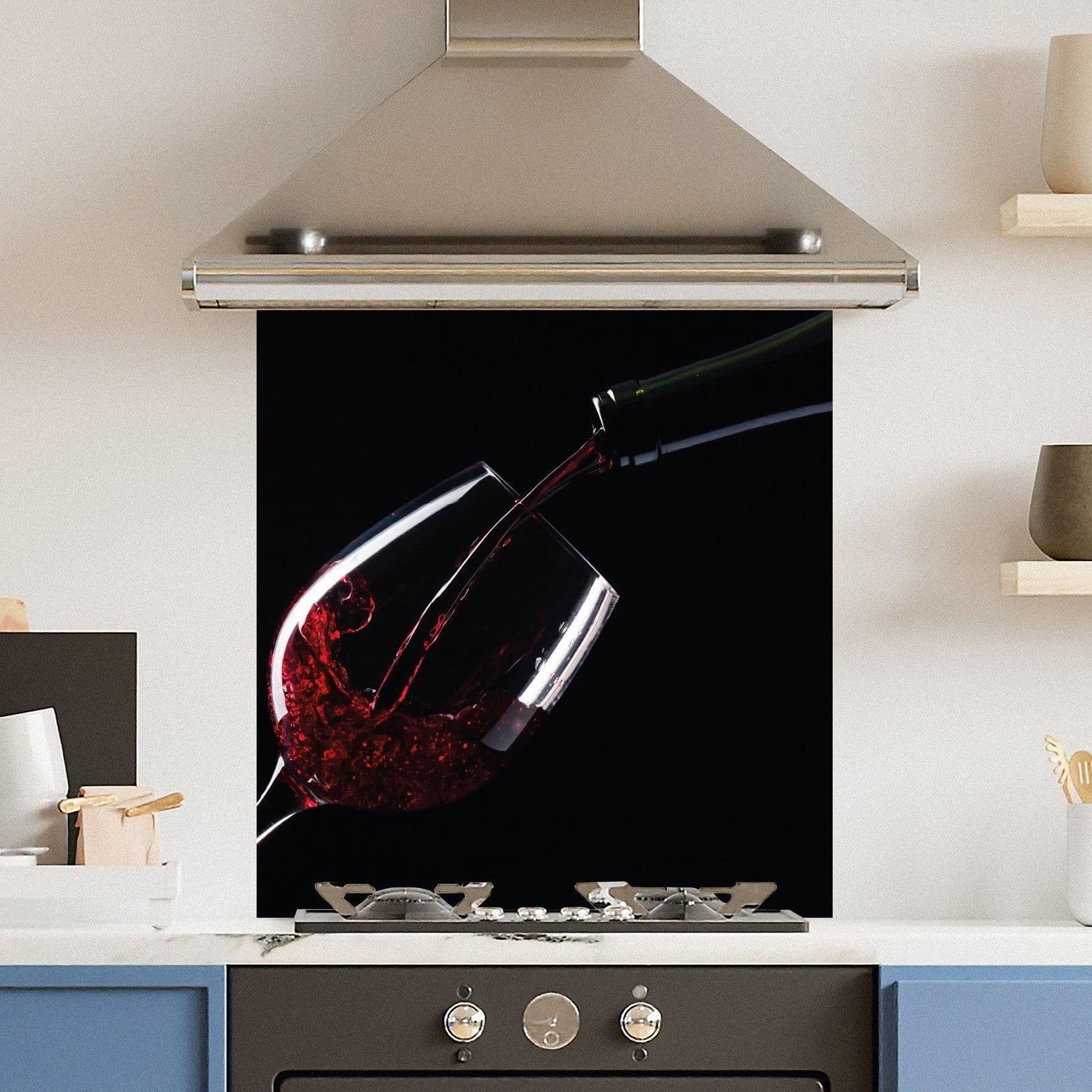 Premium 70cm x 75cm 6mm Glass Wine Kitchen Splashback Various Sizes Toughened 70 cm