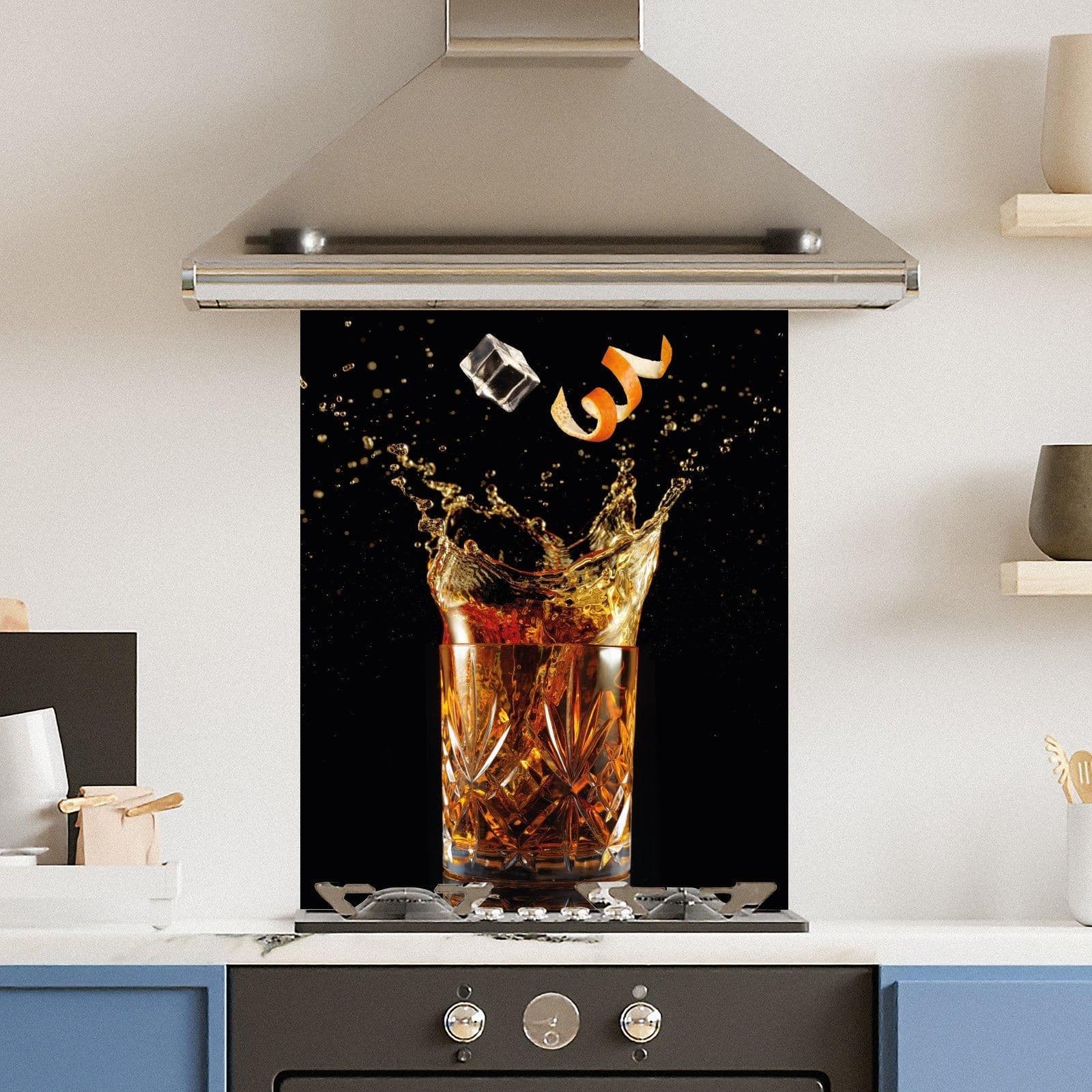 Premium 60cm x 75cm 6mm Glass Old Fashioned Kitchen Splashback Various Sizes Toughened 60 cm