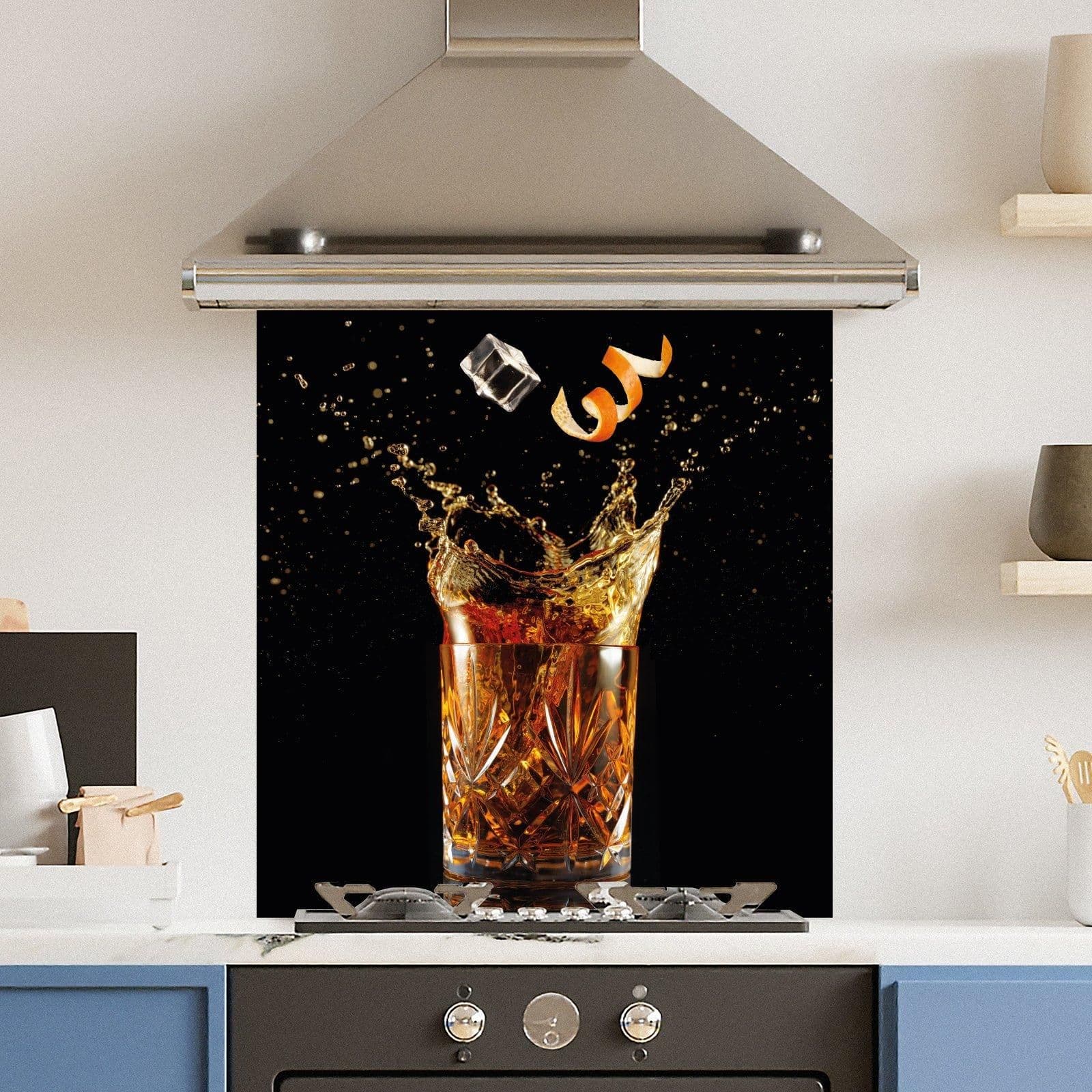Premium 70cm x 75cm 6mm Glass Old Fashioned Kitchen Splashback Various Sizes Toughened 70 cm