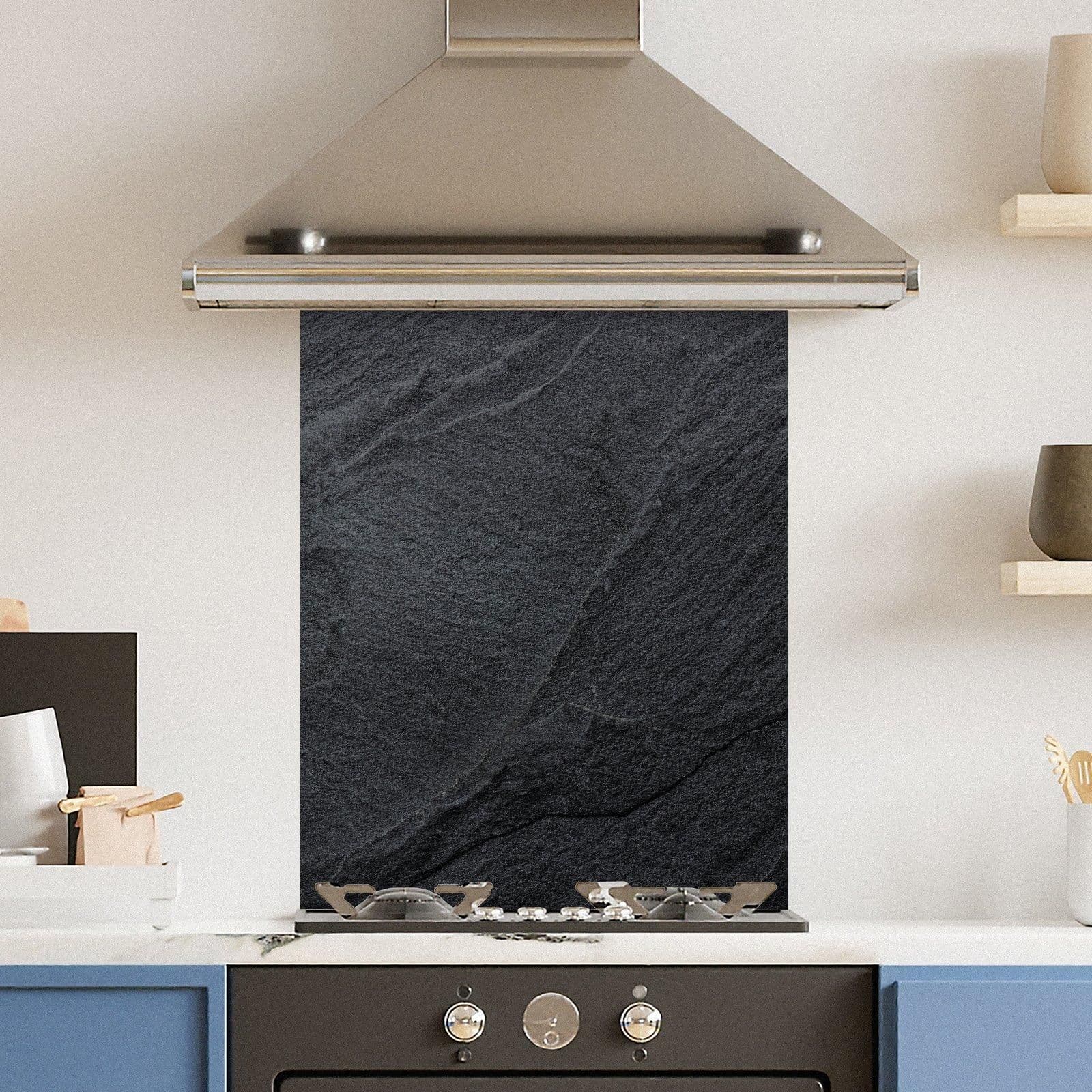 Premium 60cm x 75cm 6mm Concrete Glass Kitchen Splashback Various Sizes Toughened 60 cm