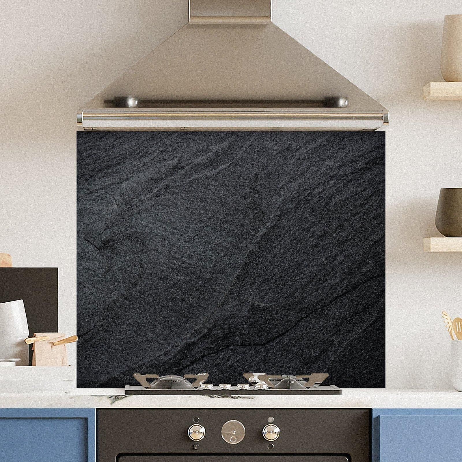 Premium 90cm x 75cm 6mm Concrete Glass Kitchen Splashback Various Sizes Toughened 90 cm