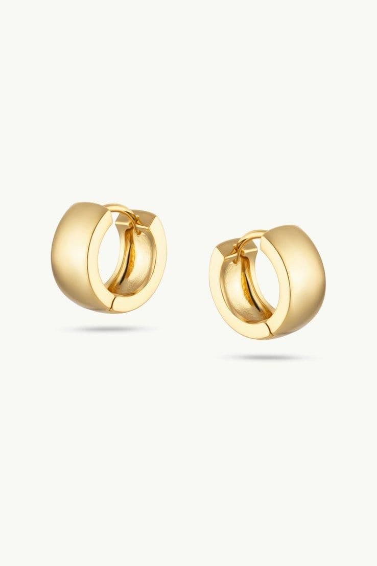 Zoe Gold Easy Everyday Hoop Earrings