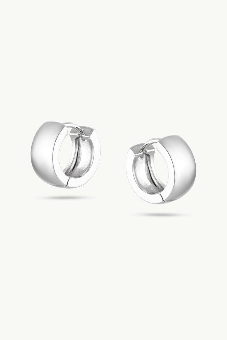Zoe Silver Easy Everyday Hoop Earrings