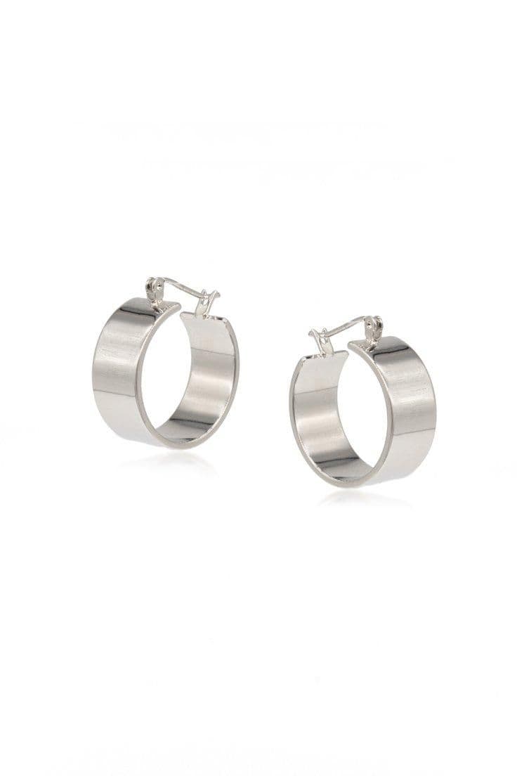 Charlotta Silver Everday Hoop Earring