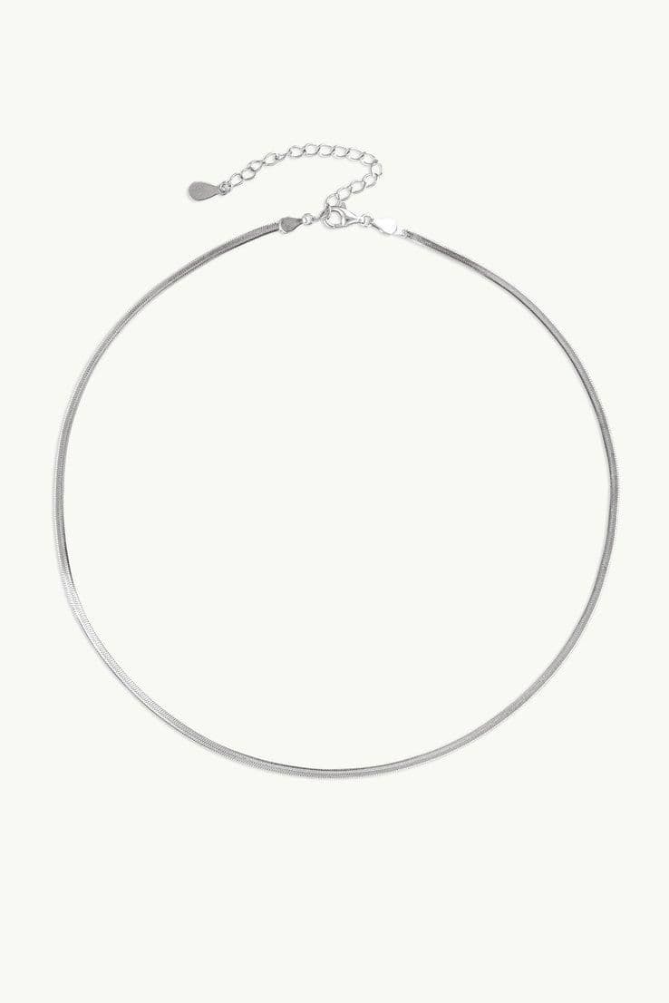 Medusa Snake Chain Necklace Silver