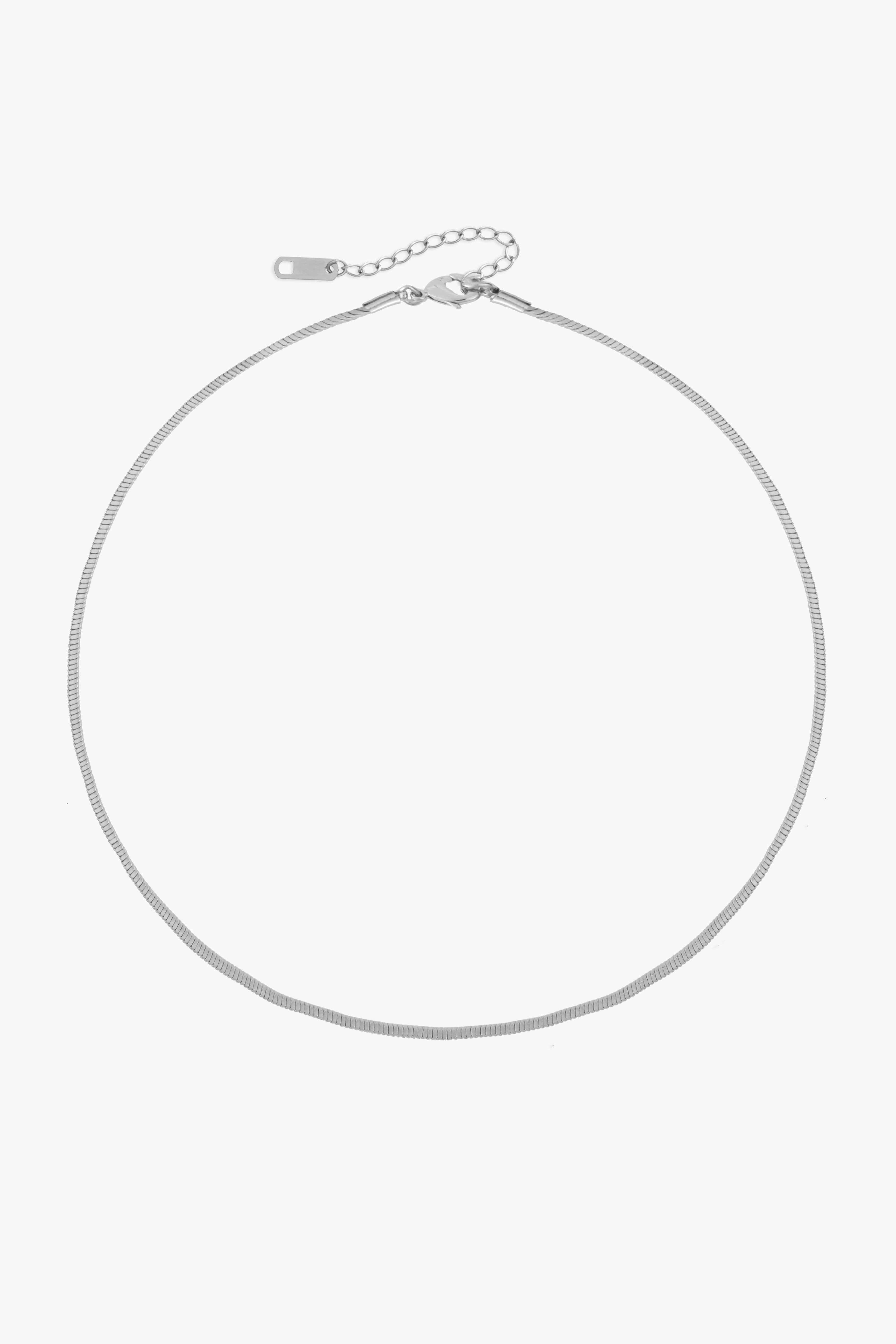 Arctic Fox & Co. Women's The Box Chain Necklace in Metallic Silver | Size: Standard