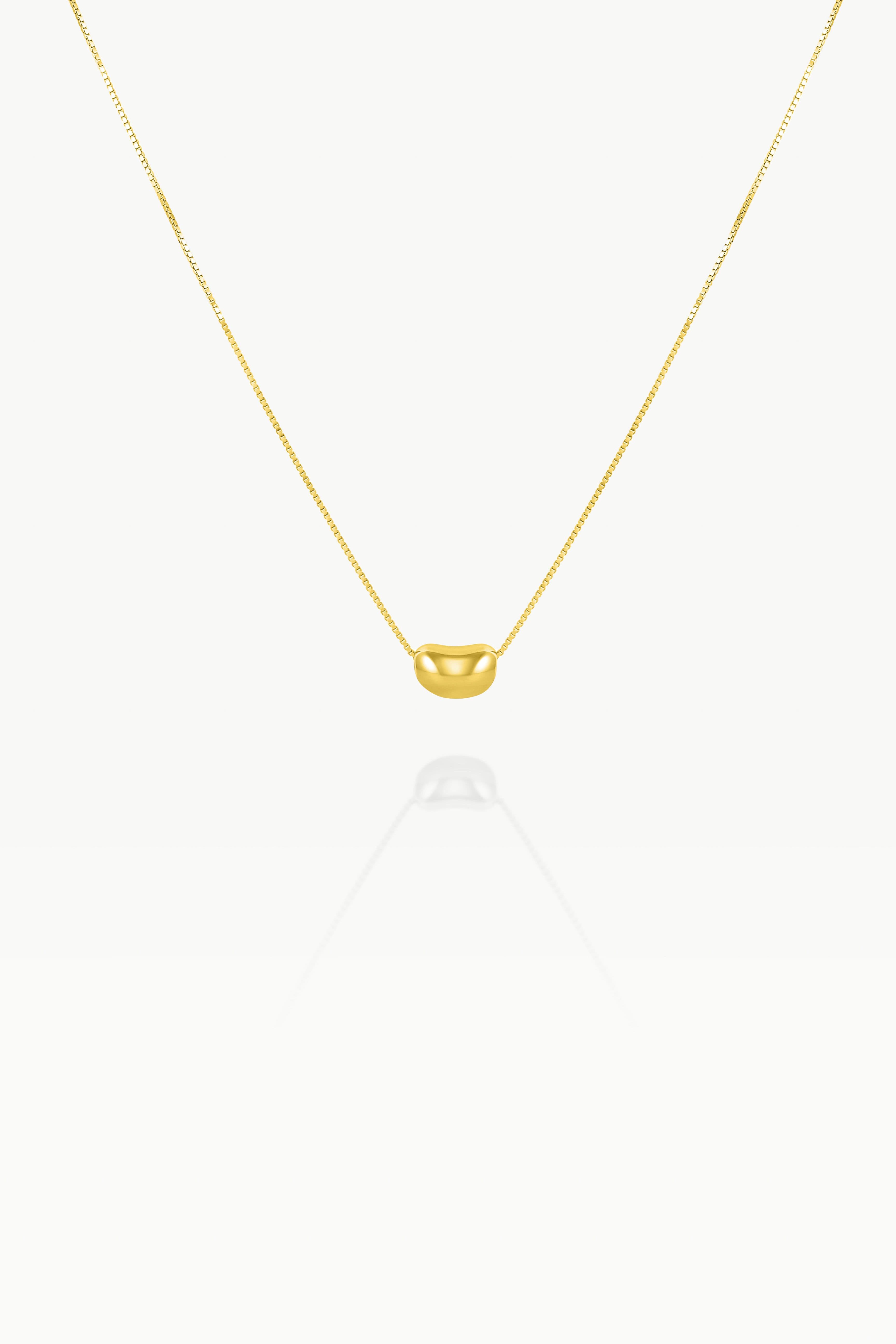 Arctic Fox & Co. Women's EDEN - Bean Necklace in Metallic Gold | Size: Standard