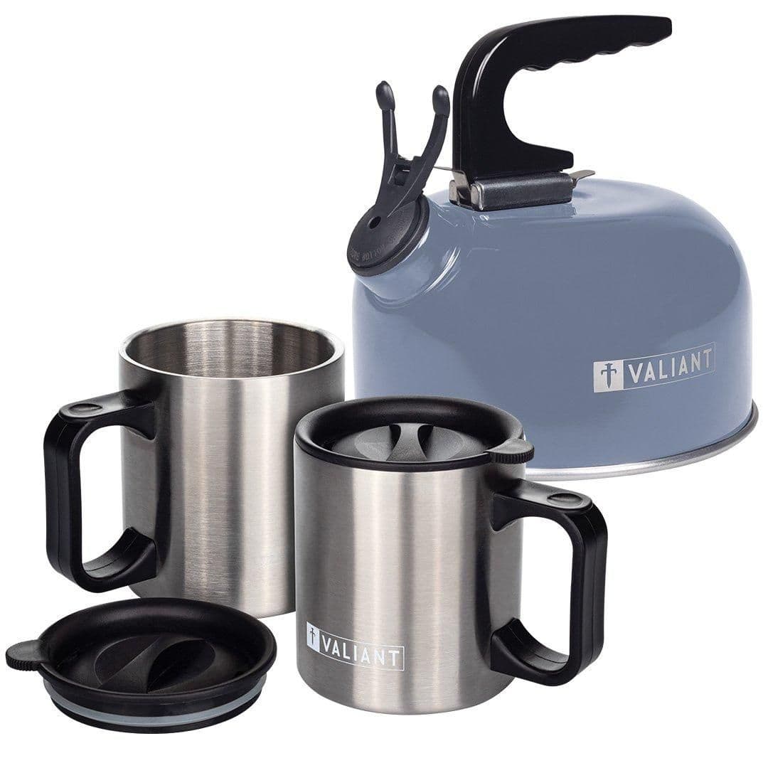 Camping Kettle & Insulated Mug Set