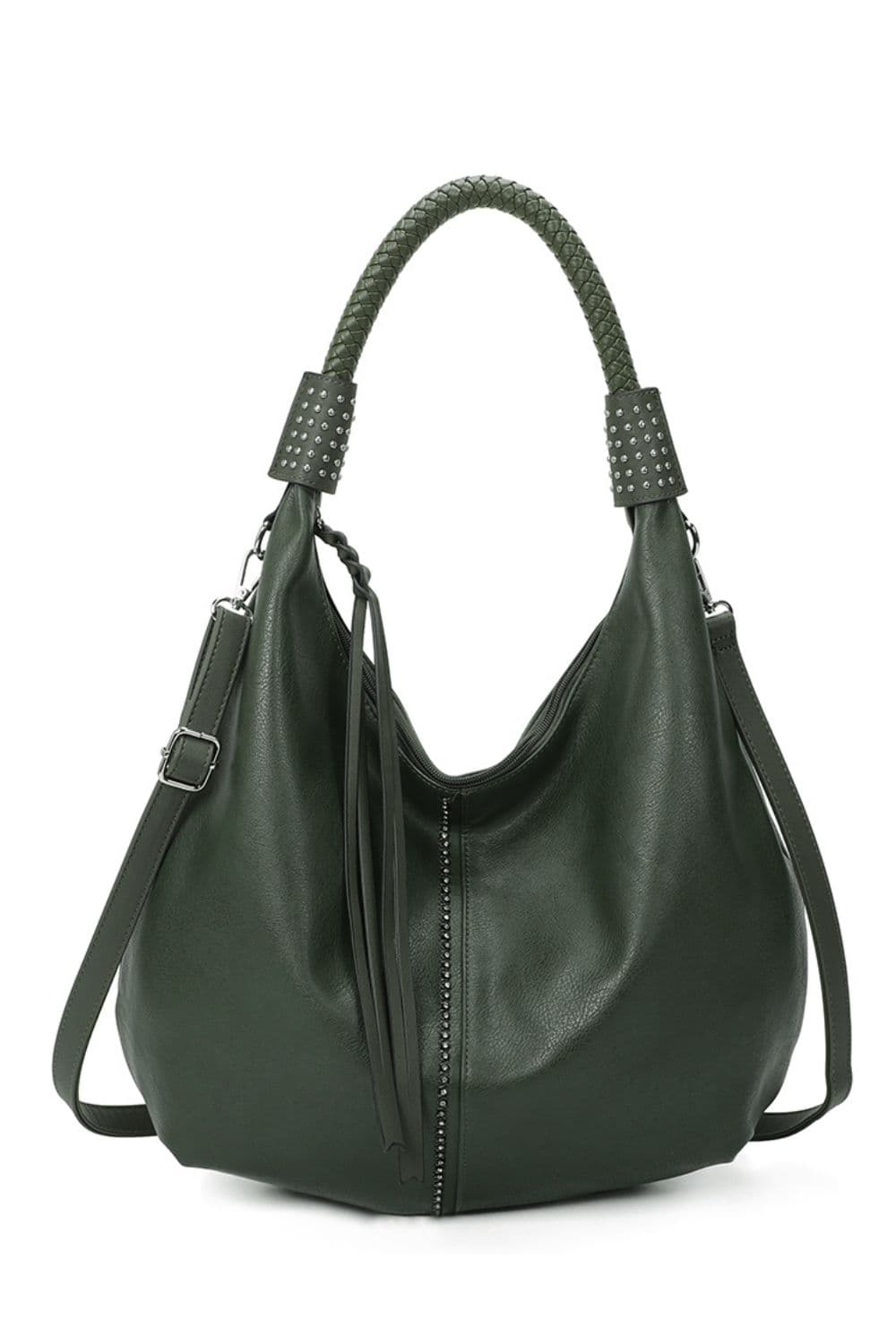 Fontanella Fashion Women's Periya PU Leather Hobo Shoulder Bag in Dark Olive