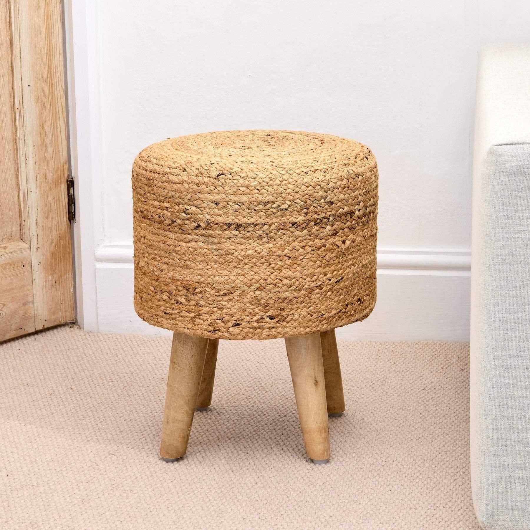 EcoBlend Jute Footstool