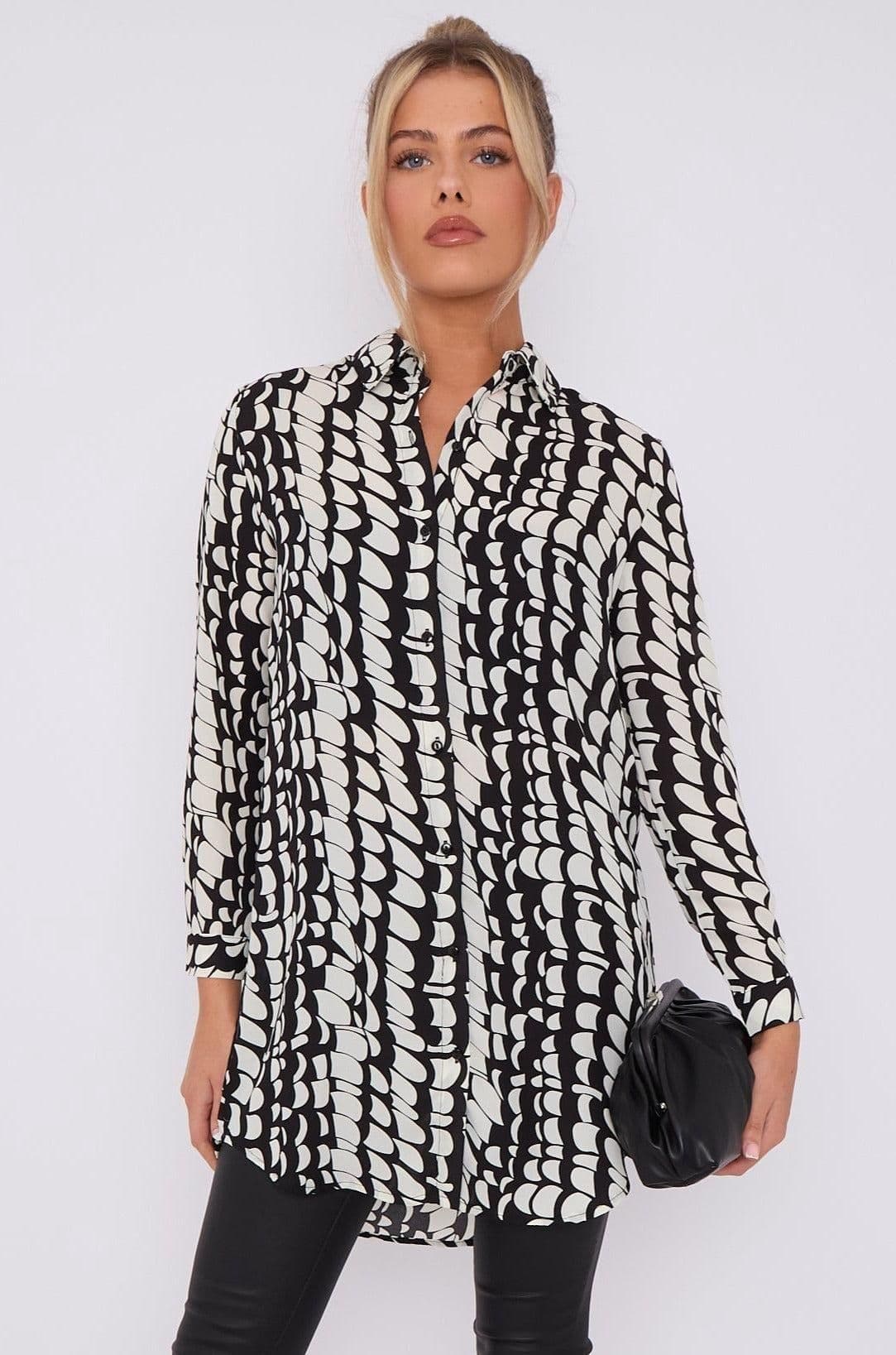 Geo Print Long Shirt