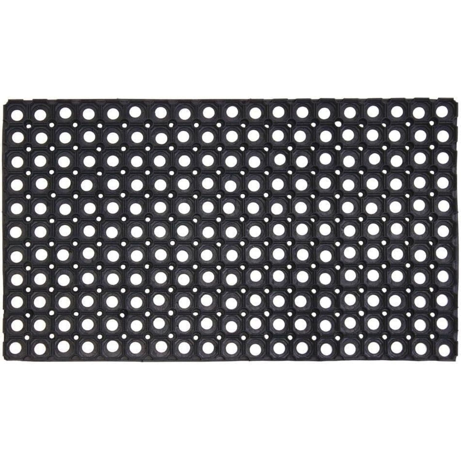 Rubber Ring Heavy Duty Outdoor Entrance Door Mat Honeycomb Drainage Holes